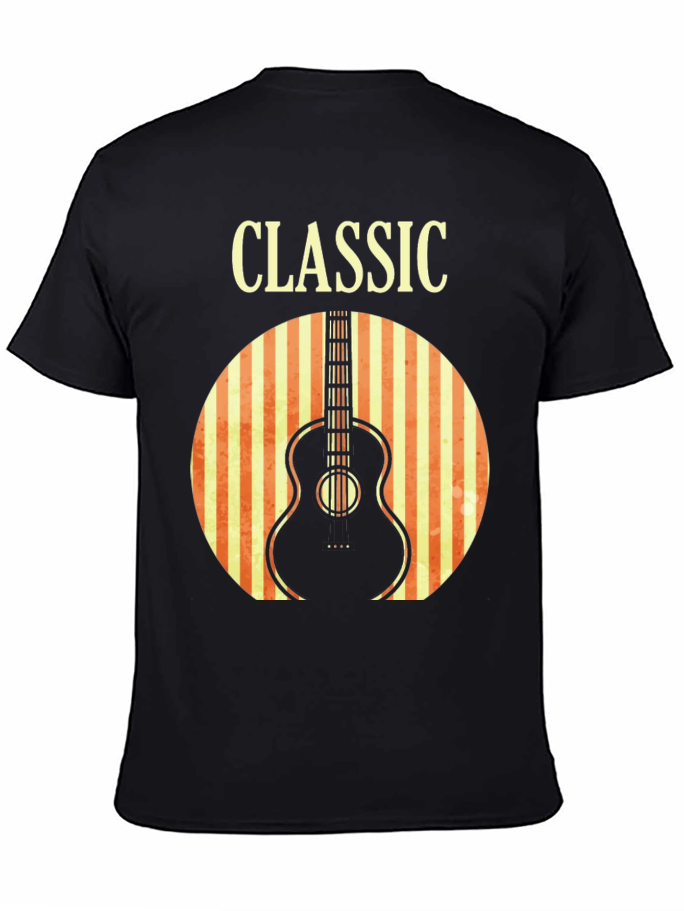 Classic Guitar T-Shirt - Retro Music Tee