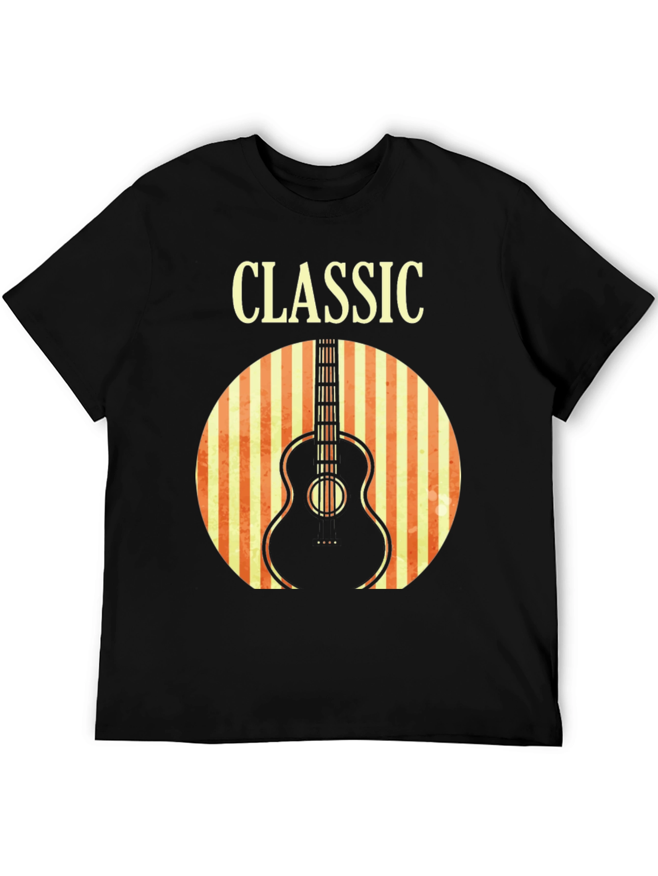 Classic Guitar T-Shirt - Retro Music Tee