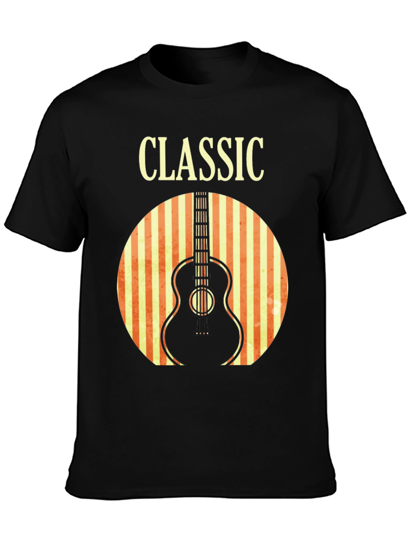 Classic Guitar T-Shirt - Retro Music Tee