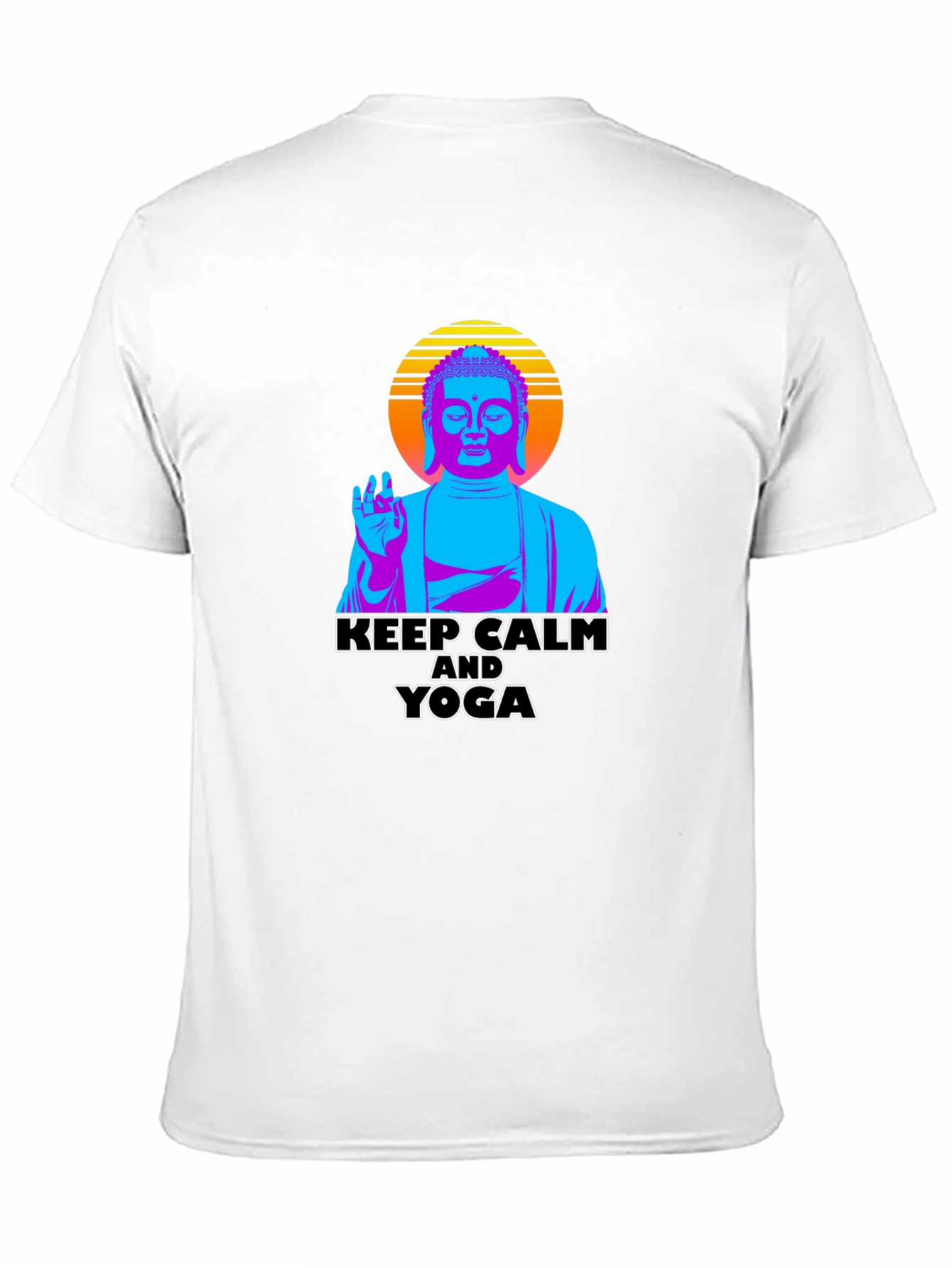 Keep Calm Yoga Buddha Graphic Tee
