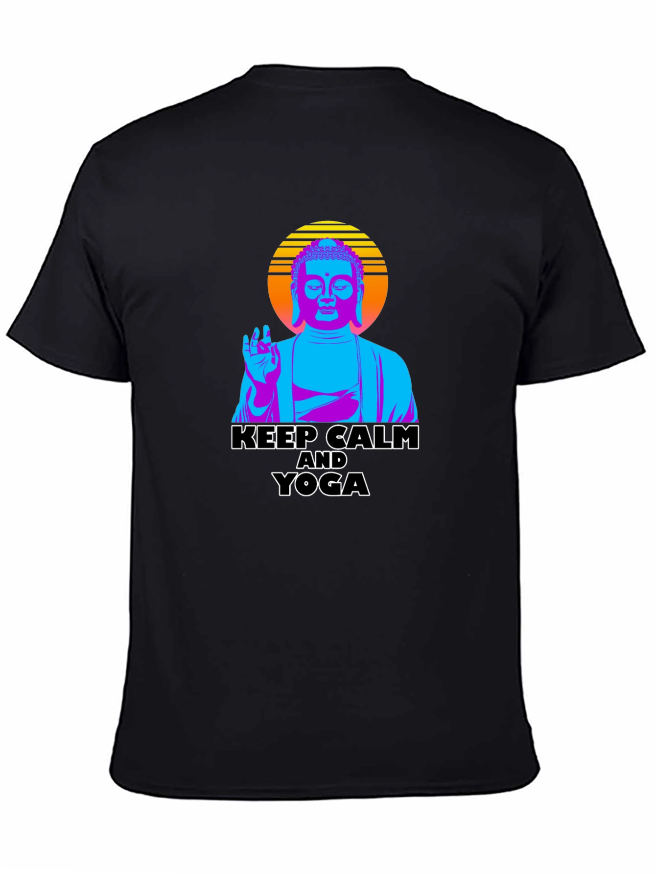 Keep Calm Yoga Buddha Graphic Tee