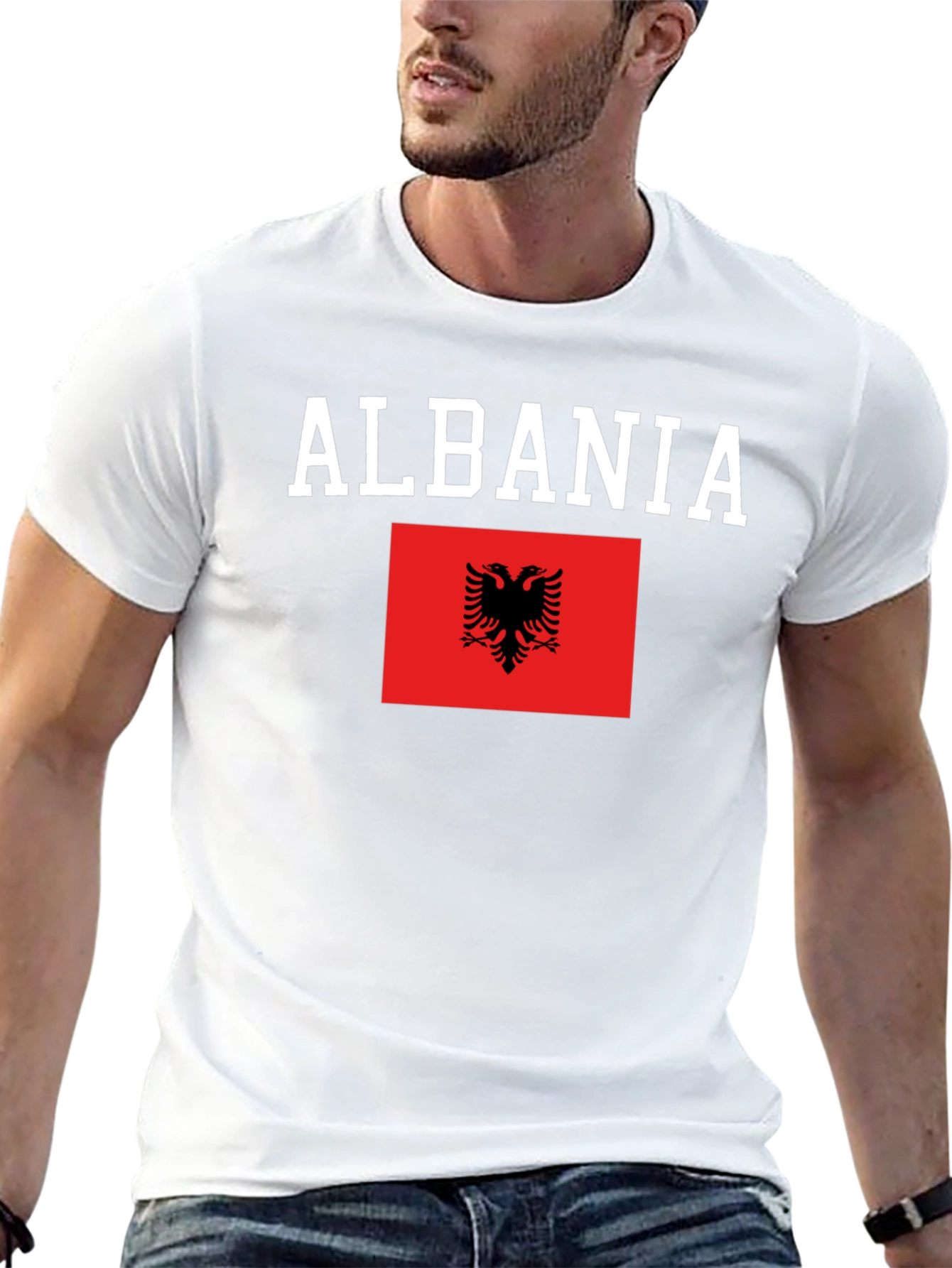 Albania Flag Graphic T-Shirt
