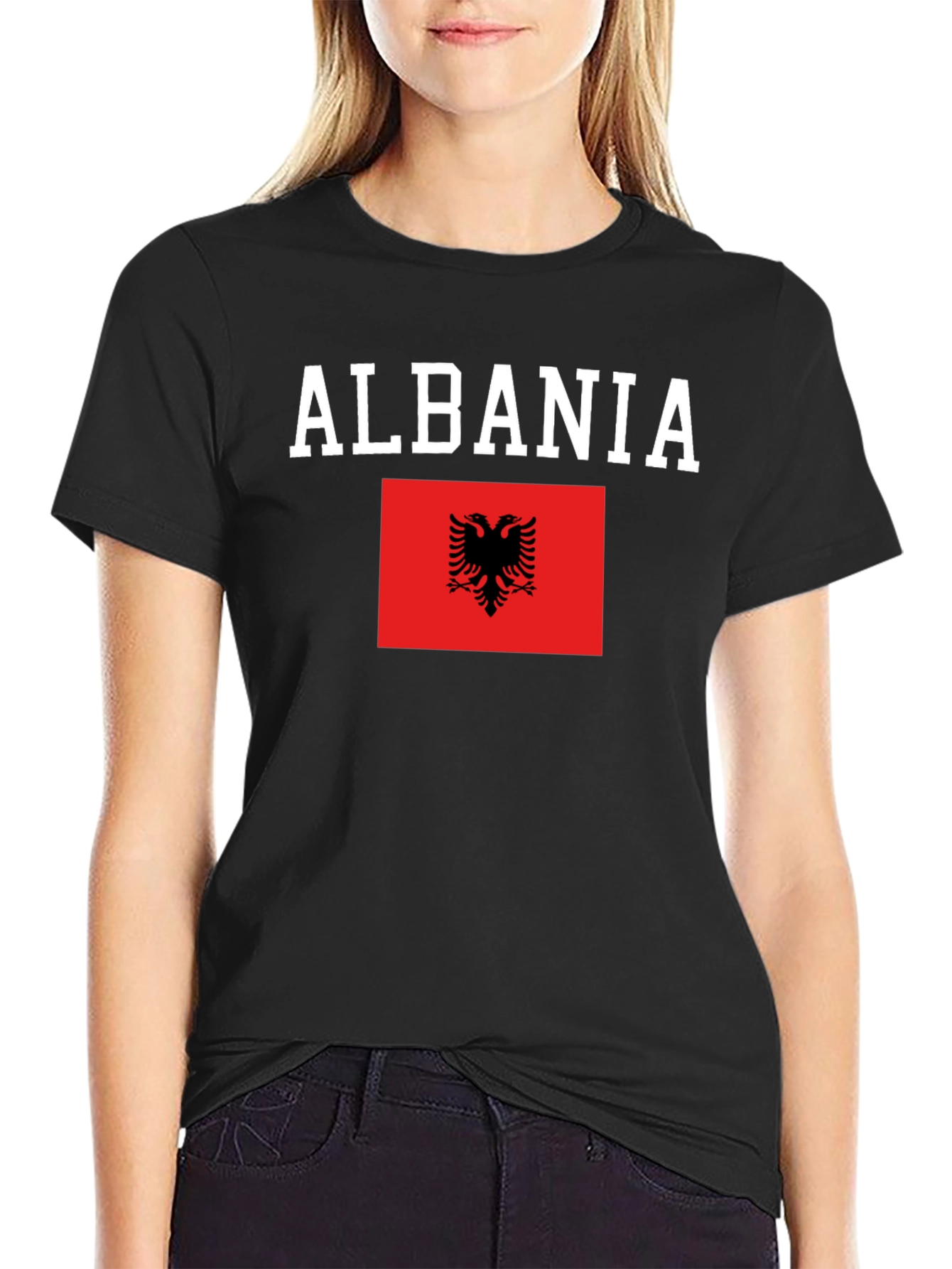 Albania Flag Graphic T-Shirt
