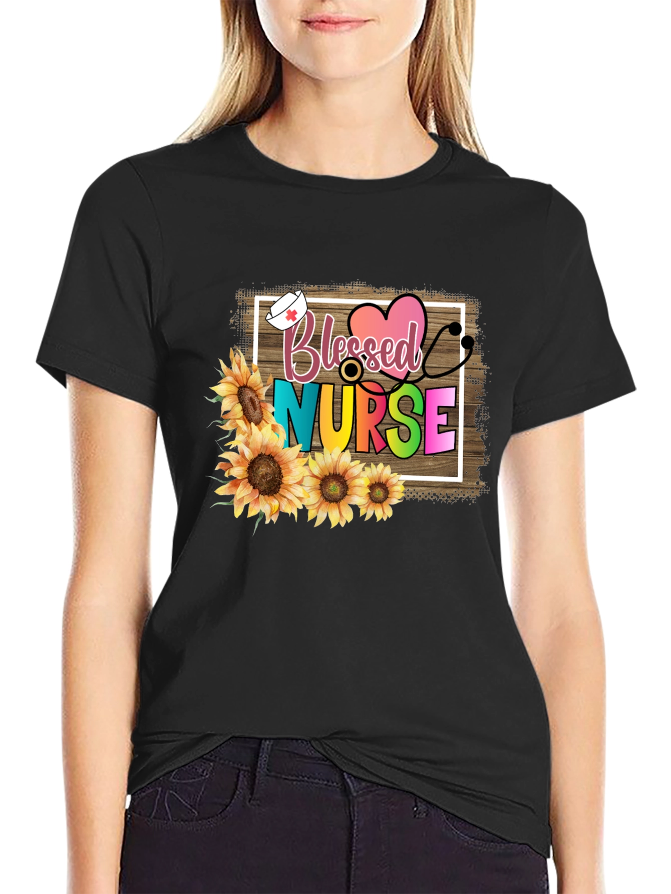 Blessed Nurse Sunflower T-Shirt