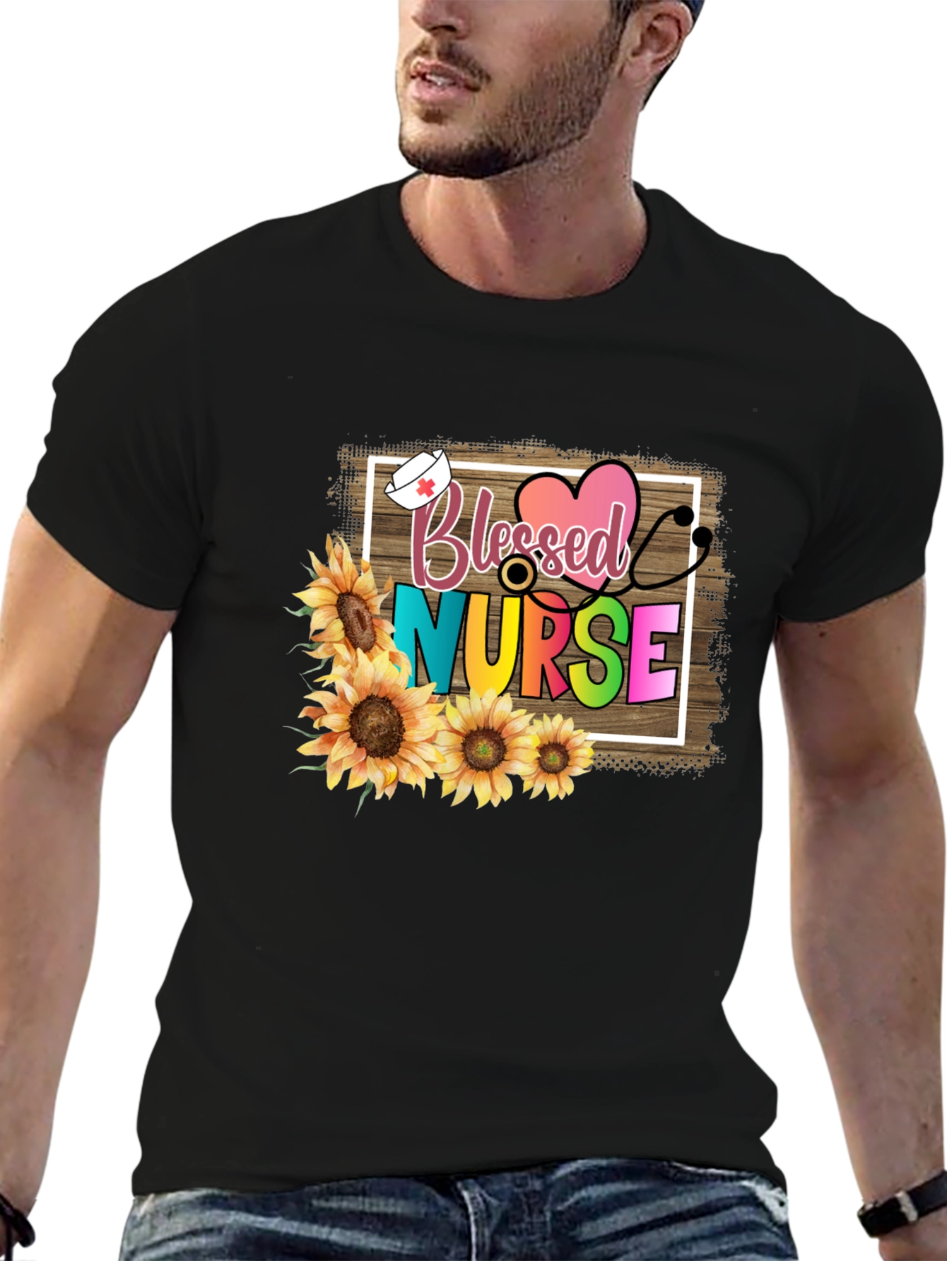 Blessed Nurse Sunflower T-Shirt