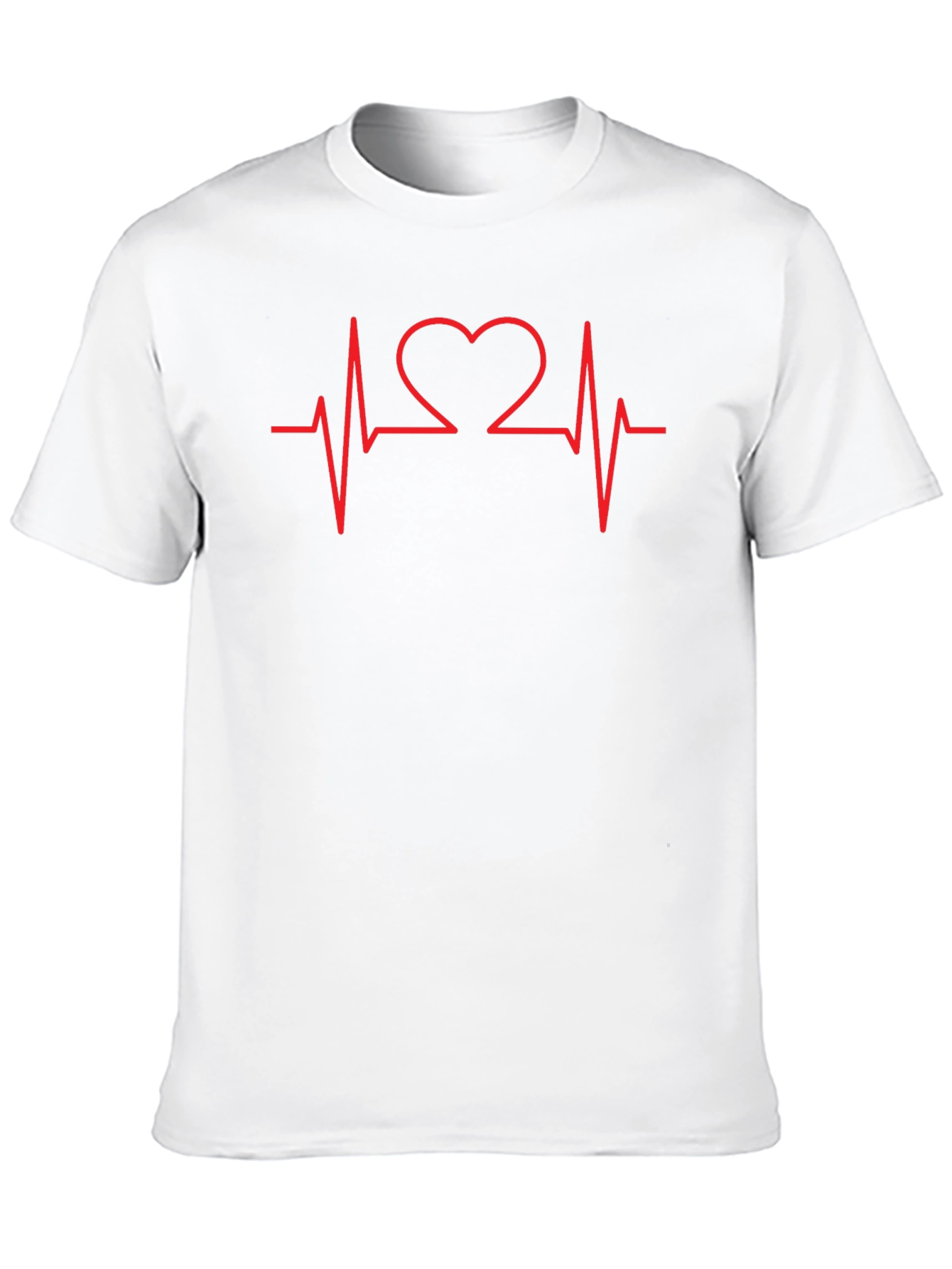 Heartbeat Heart Love Graphic T-Shirt