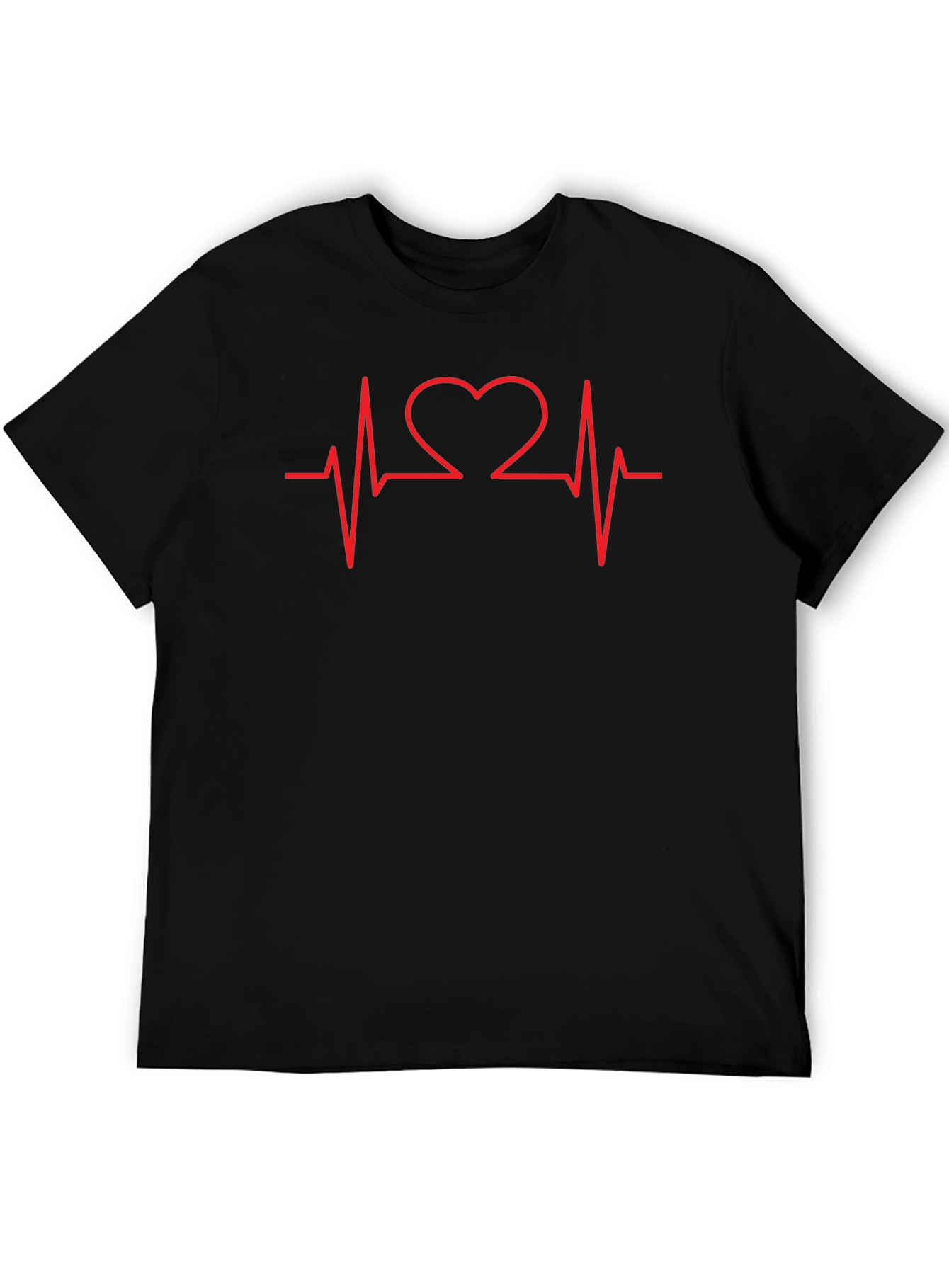 Heartbeat Heart Love Graphic T-Shirt