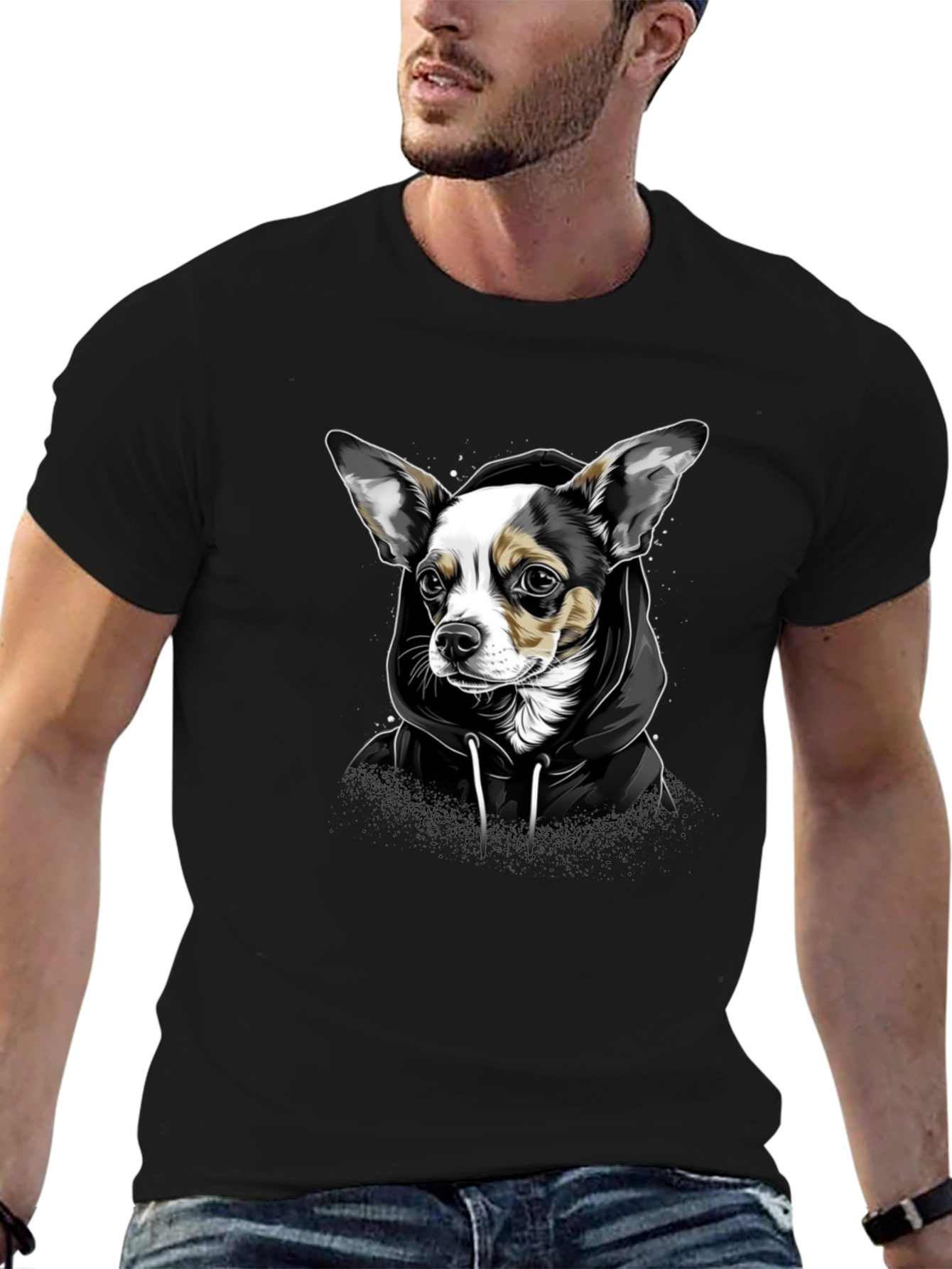Dog Graphic T-Shirt - Trendy Animal Lover Tee