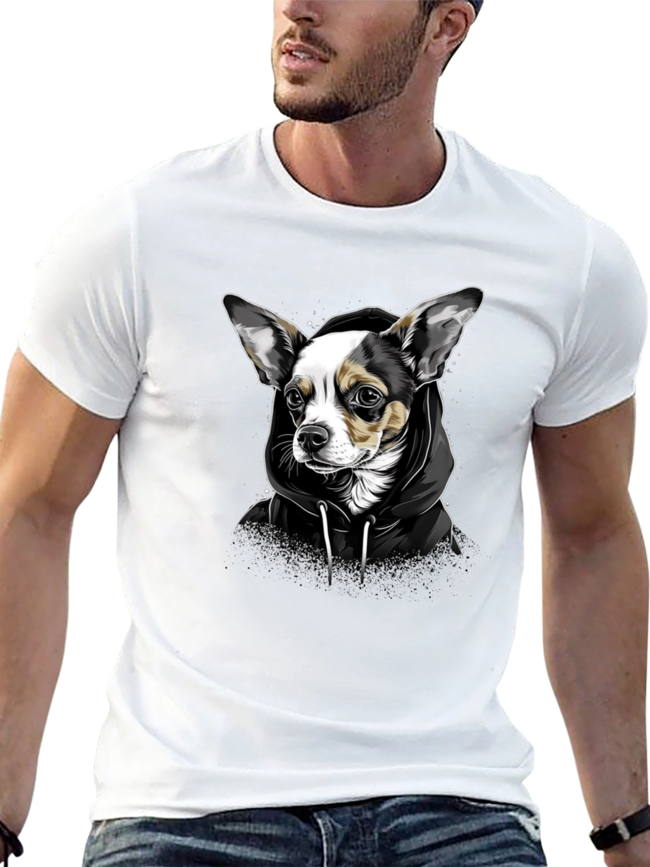 Dog Graphic T-Shirt - Trendy Animal Lover Tee