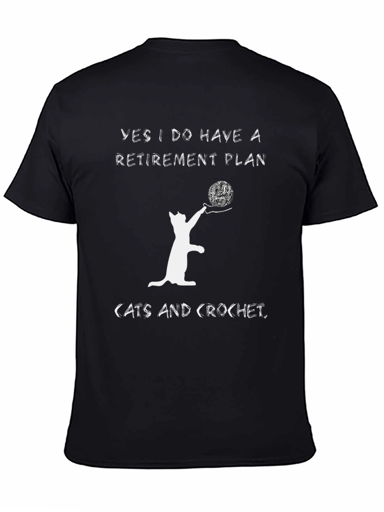 Cats and Crochet Retirement Plan T-Shirt