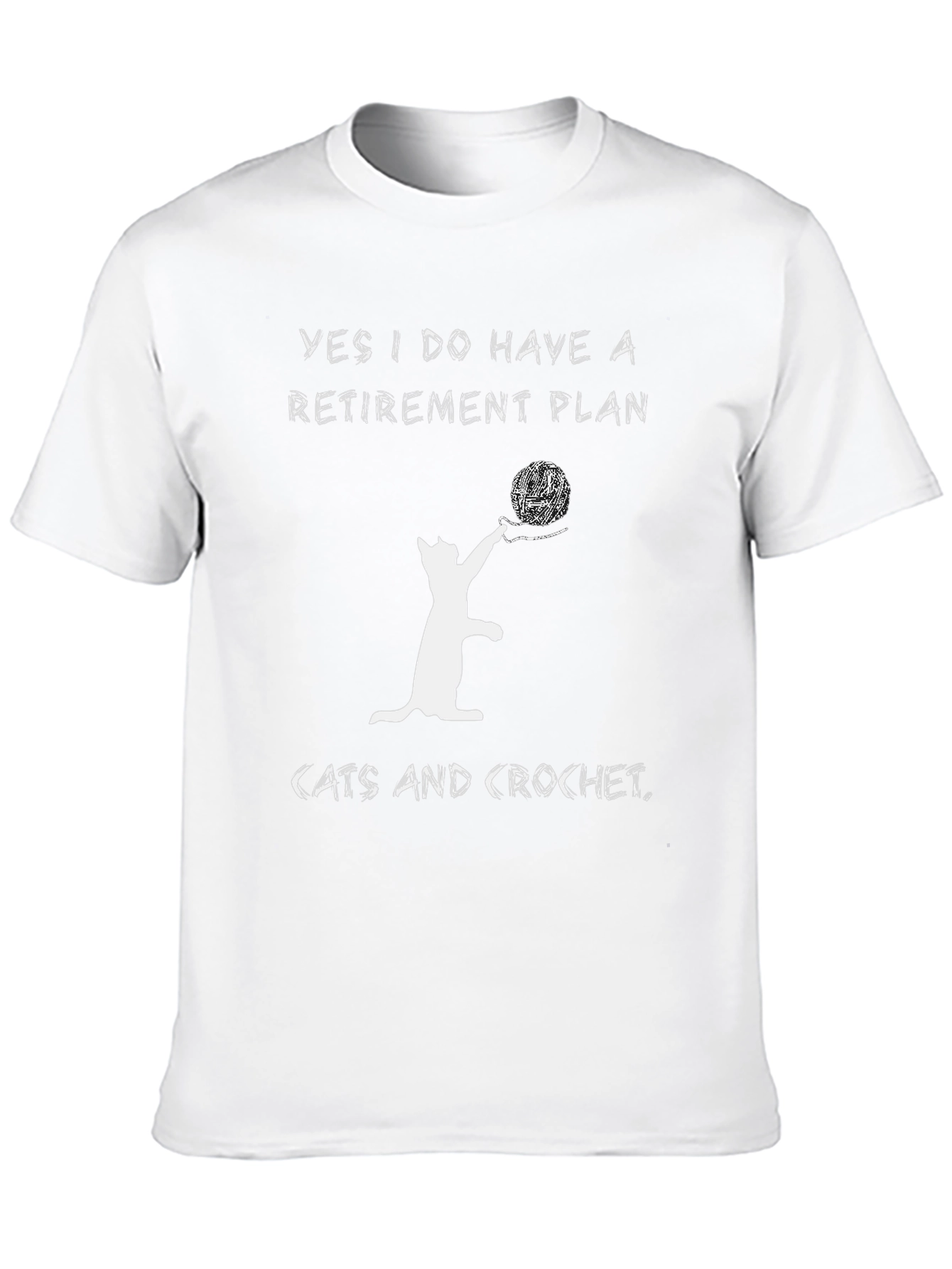Cats and Crochet Retirement Plan T-Shirt