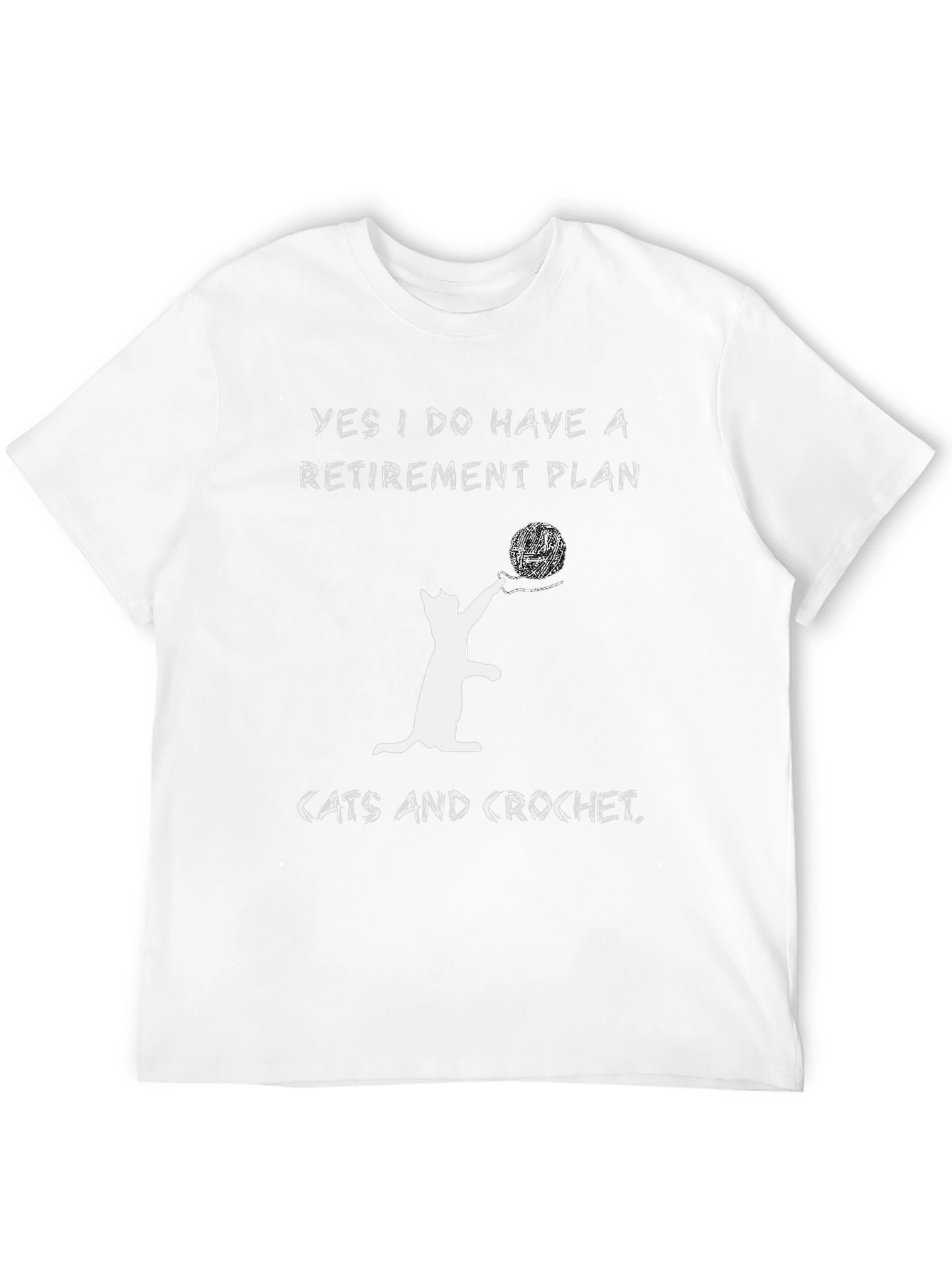 Cats and Crochet Retirement Plan T-Shirt