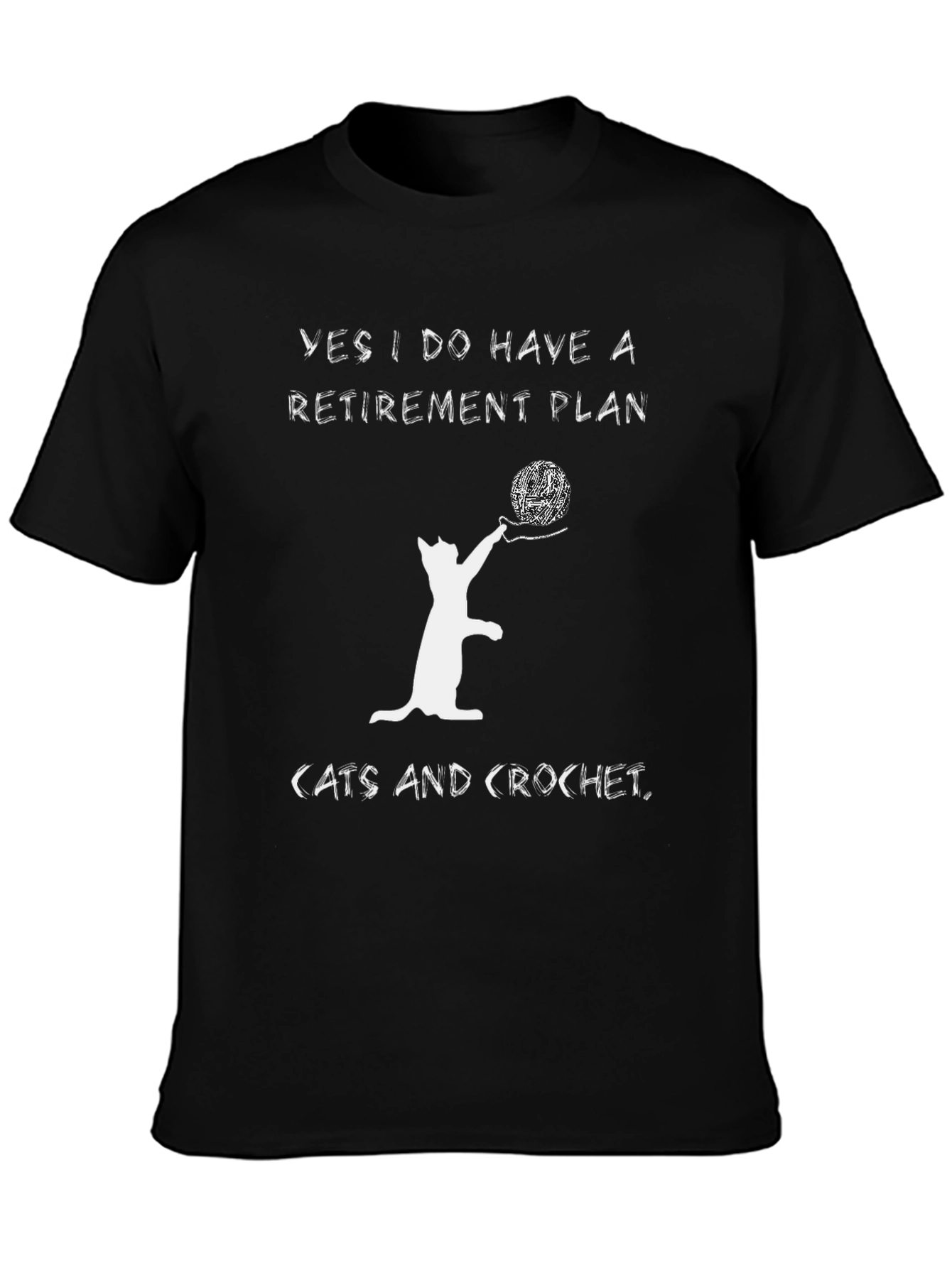 Cats and Crochet Retirement Plan T-Shirt