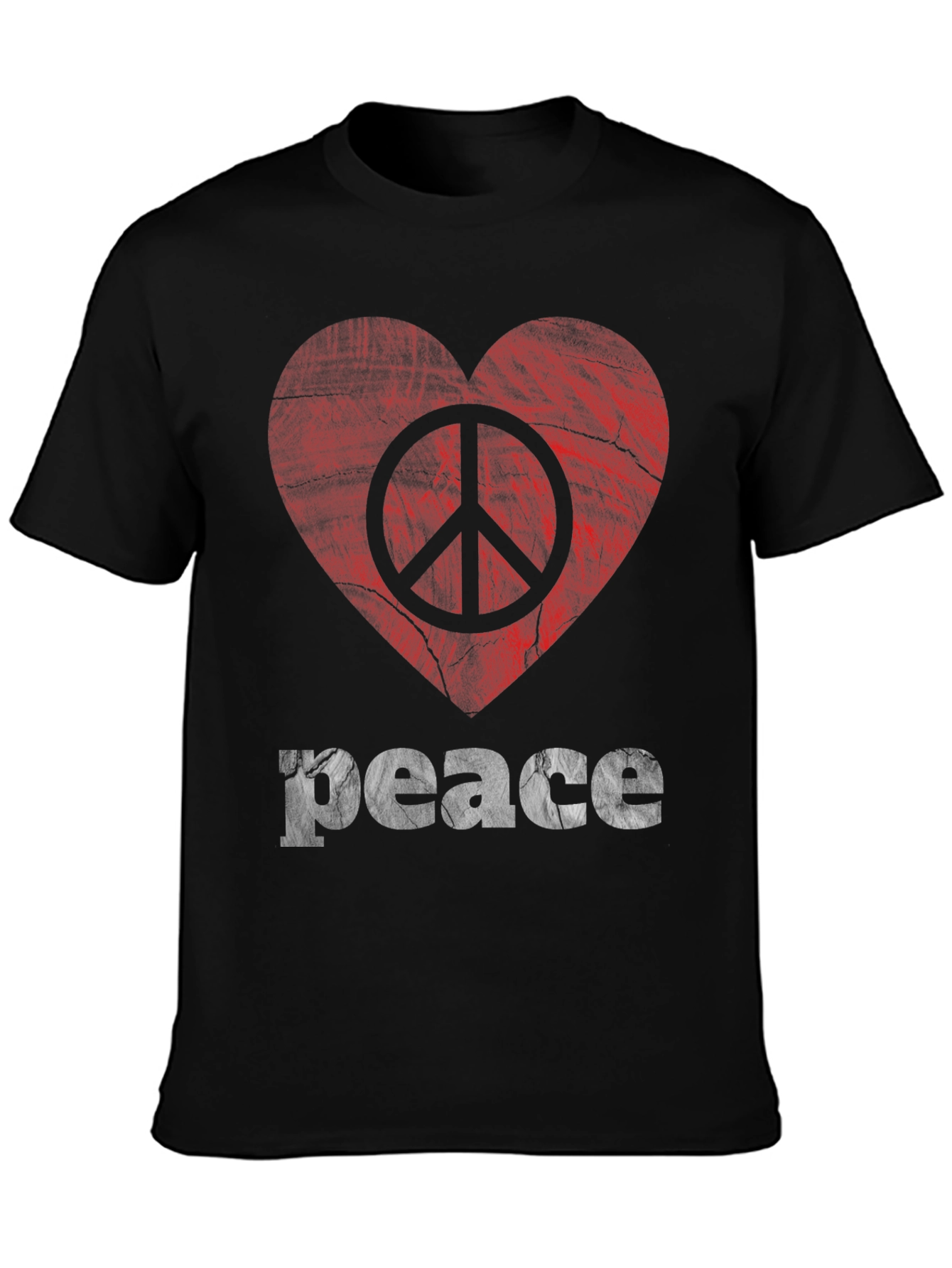 Peace Heart Graphic Tee - Stylish Unisex T-Shirt
