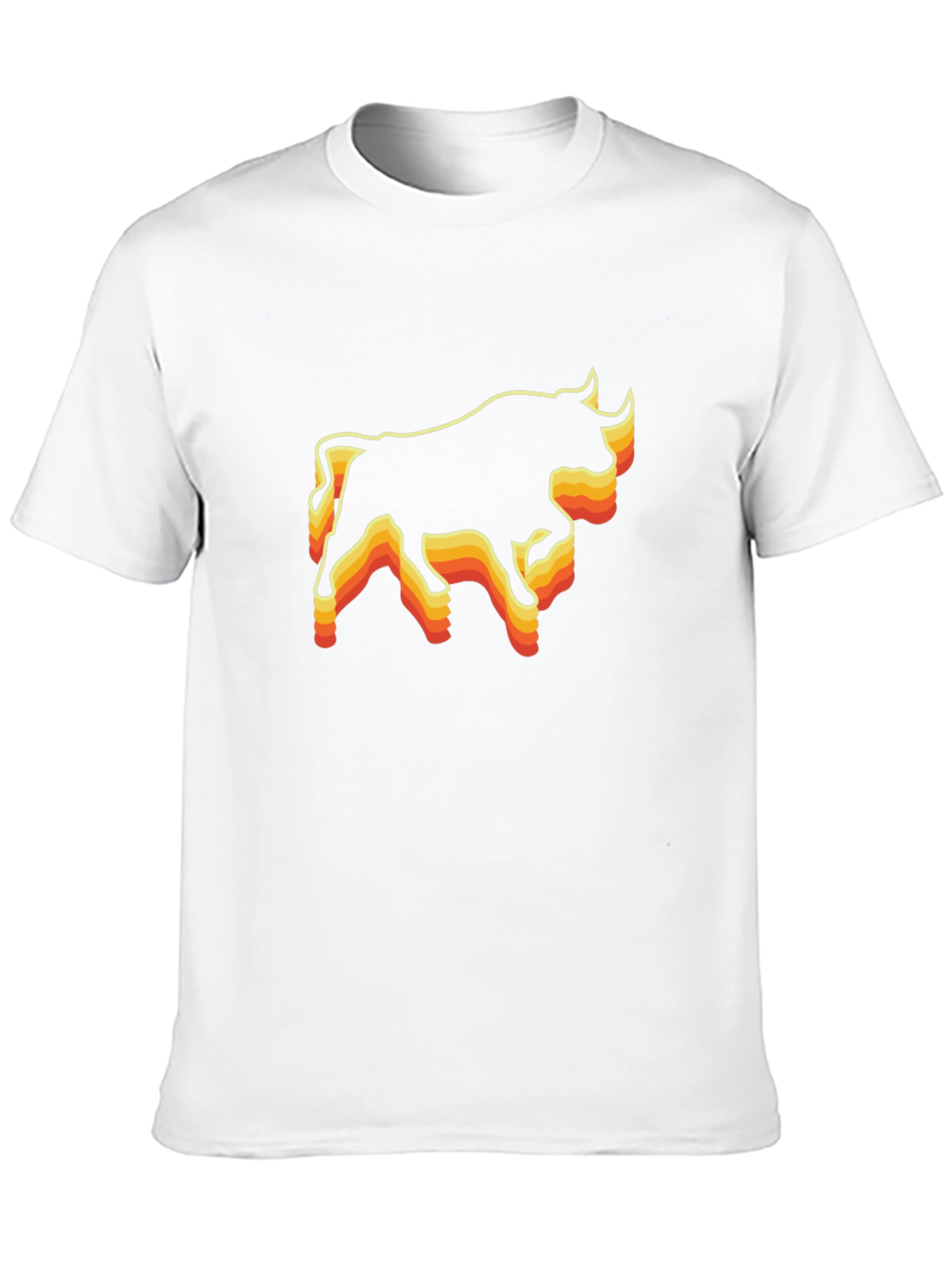 Retro Bull Graphic Tee - Black T-Shirt