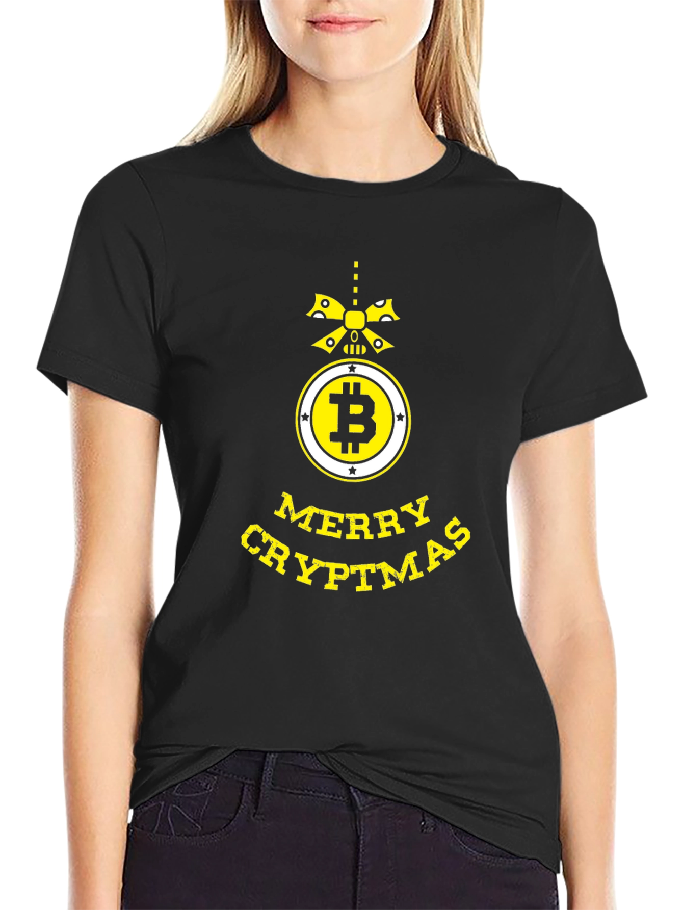 Merry Cryptmas Bitcoin T-Shirt - Holiday Crypto Gift