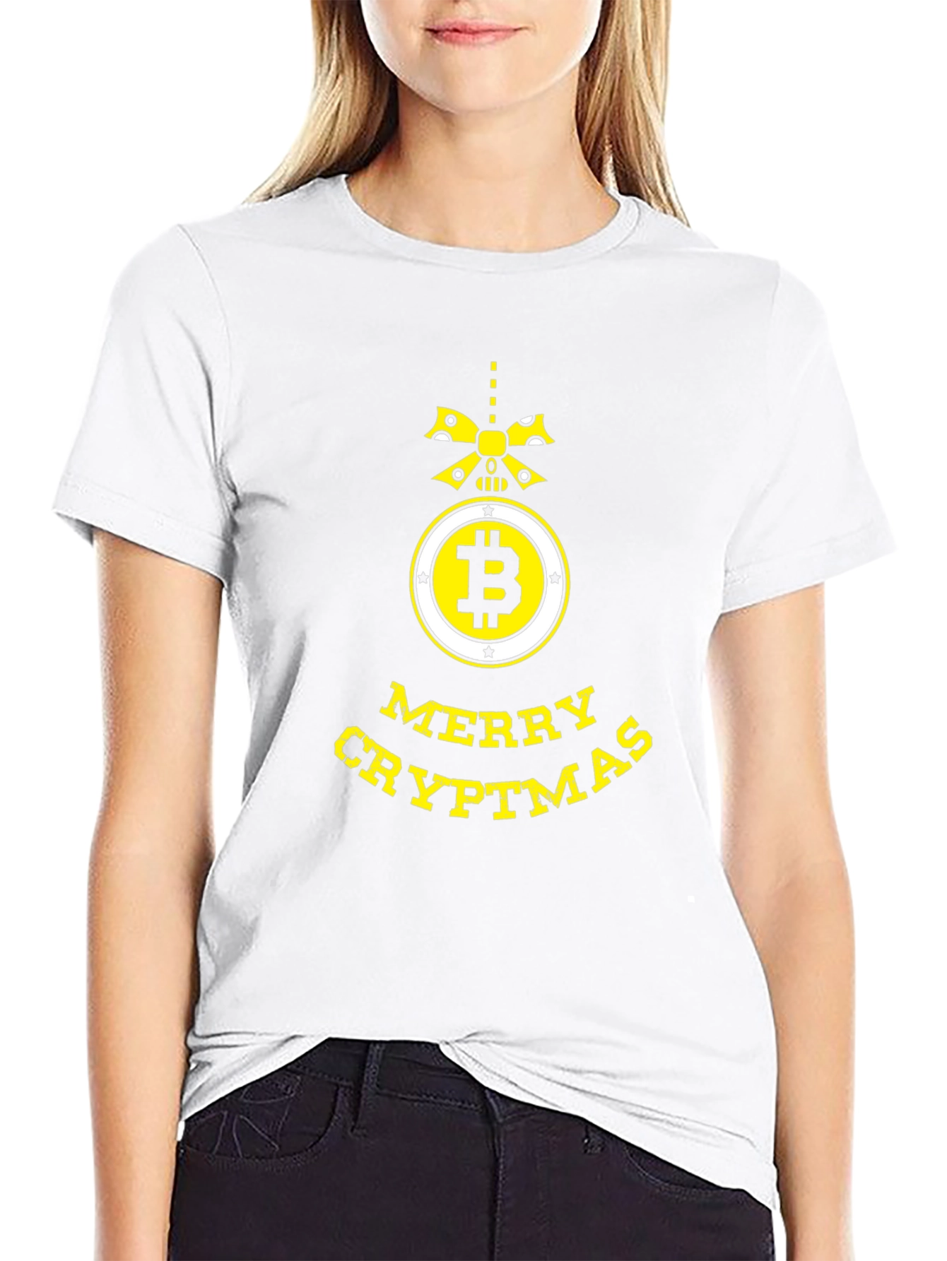 Merry Cryptmas Bitcoin T-Shirt - Holiday Crypto Gift