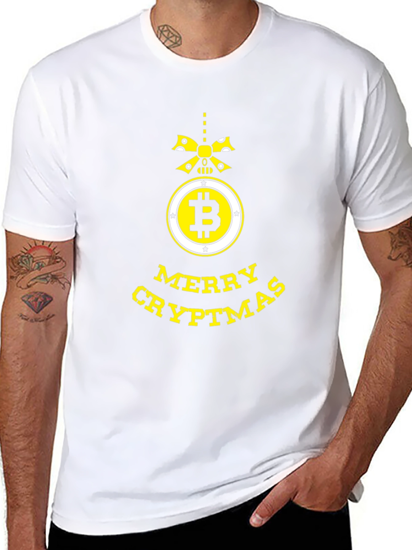 Merry Cryptmas Bitcoin T-Shirt - Holiday Crypto Gift