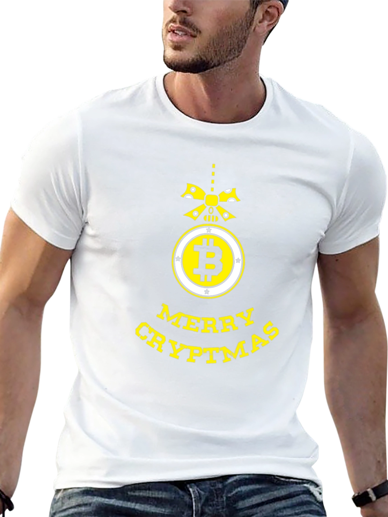 Merry Cryptmas Bitcoin T-Shirt - Holiday Crypto Gift