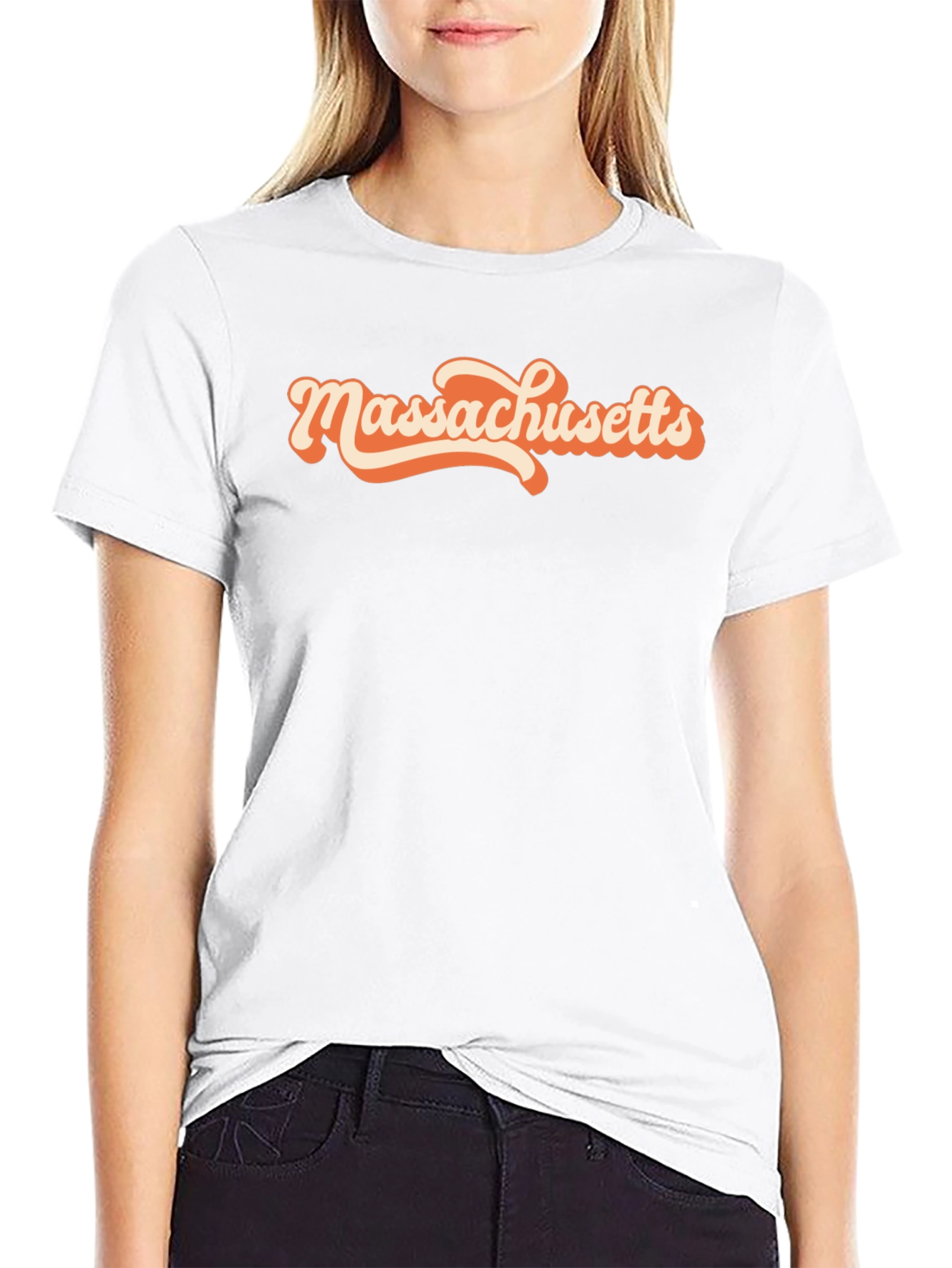 Massachusetts Graphic T-Shirt Retro Style