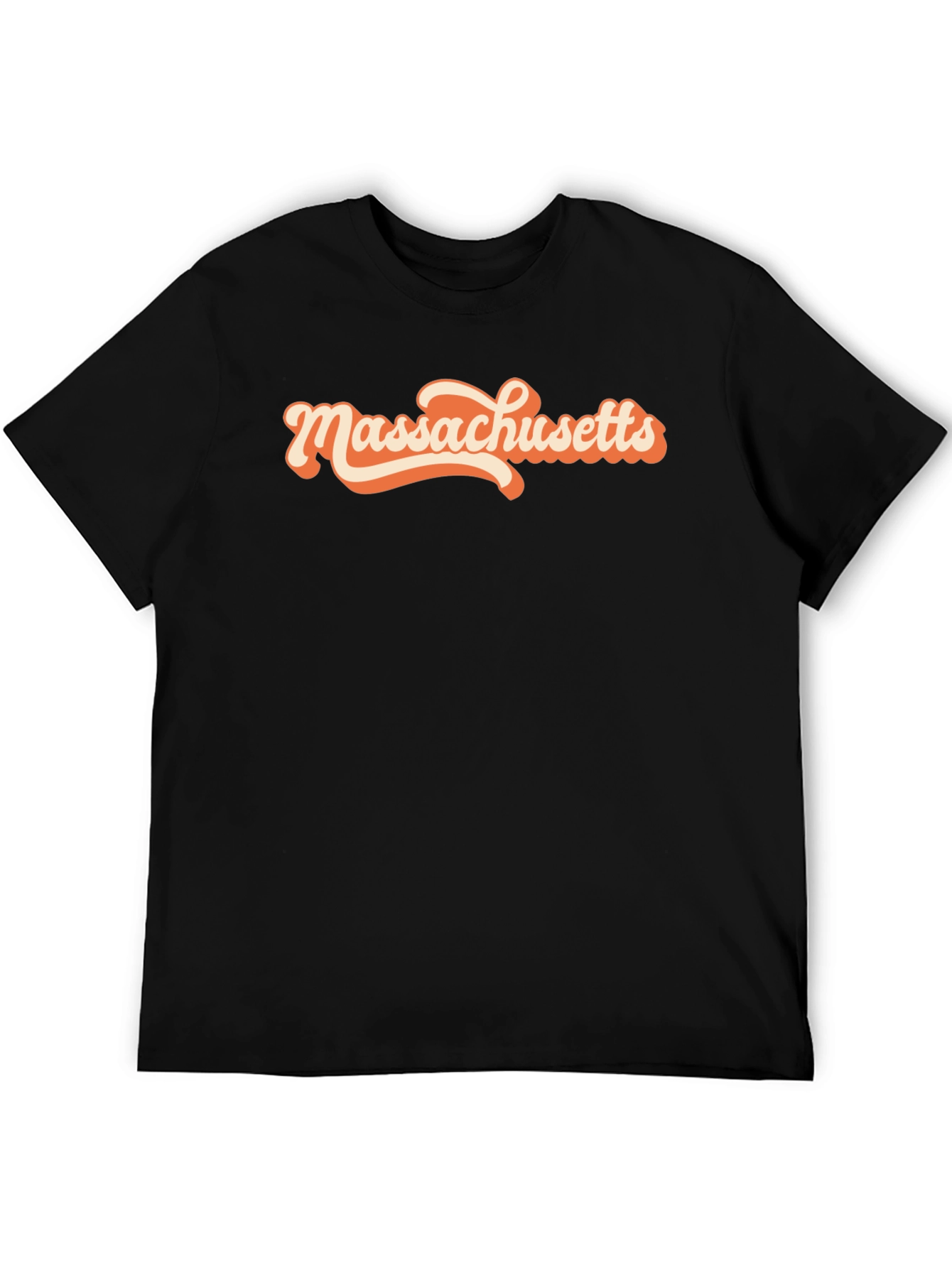 Massachusetts Graphic T-Shirt Retro Style