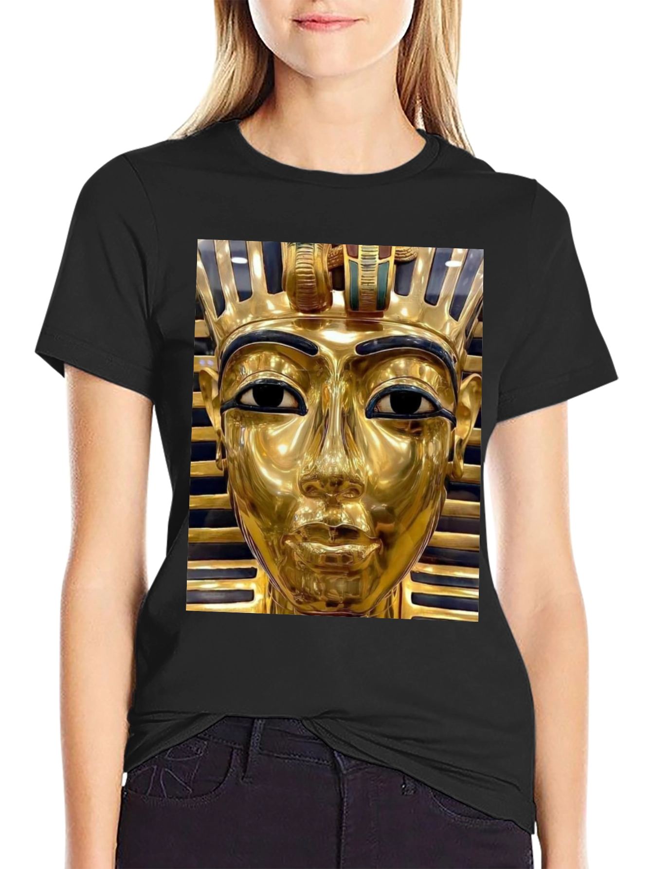 Tutankhamun Graphic Tee - Egyptian Pharaoh T-Shirt