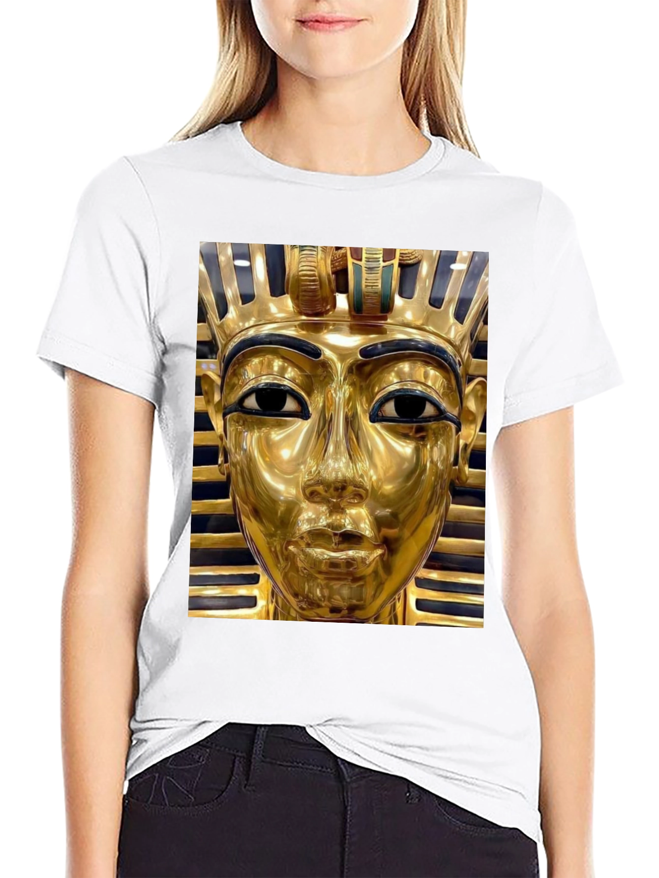 Tutankhamun Graphic Tee - Egyptian Pharaoh T-Shirt