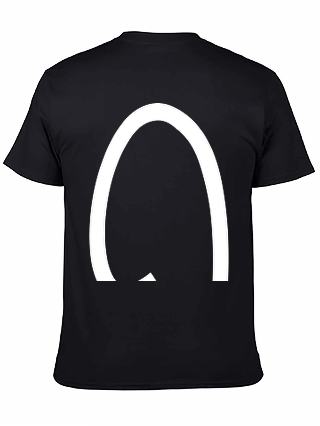 Arched Logo Black T-Shirt - Casual Style