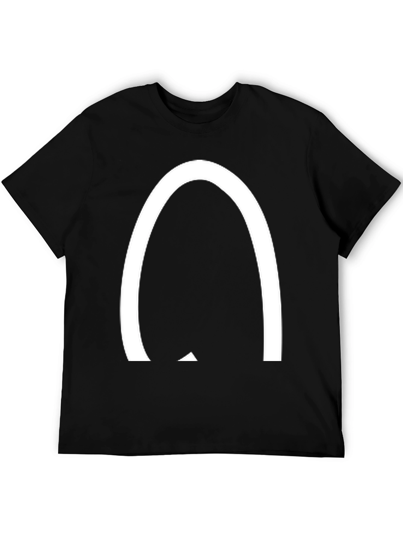 Arched Logo Black T-Shirt - Casual Style