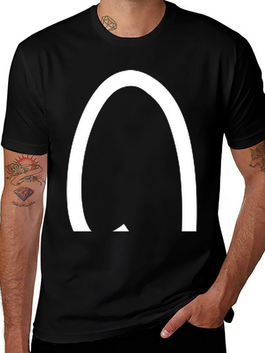 Arched Logo Black T-Shirt - Casual Style