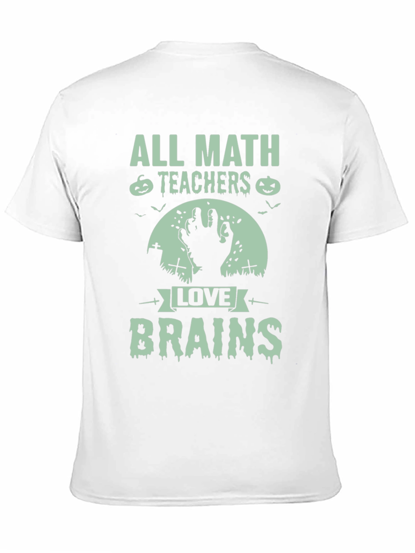 Halloween Math Teacher T-Shirt - Love Brains
