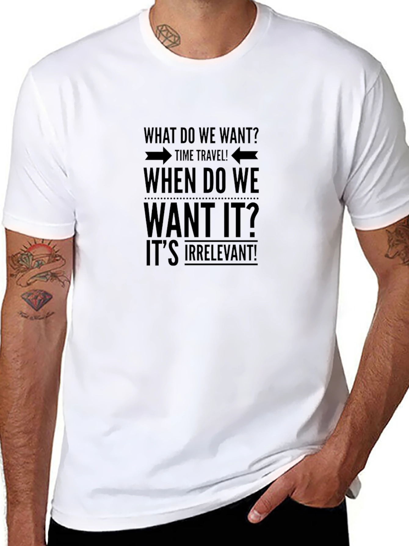 Time Travel T-Shirt: What Do We Want?