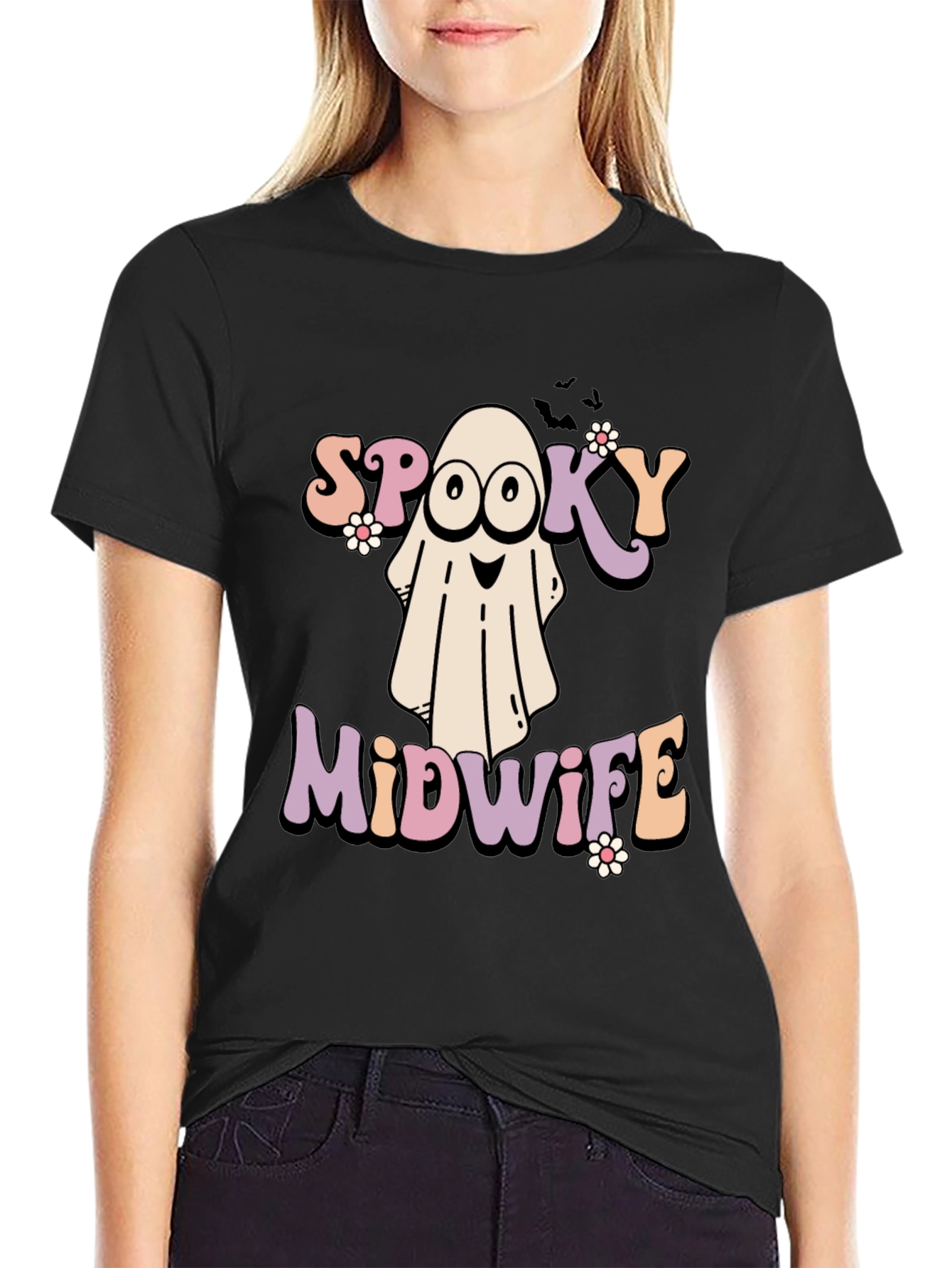 Spooky Midwife Halloween T-Shirt