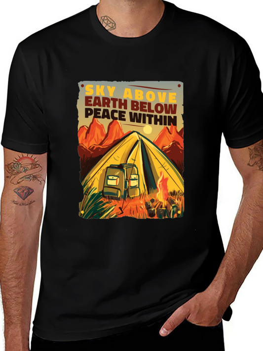 Camping Adventure Graphic Tee - Sky Above