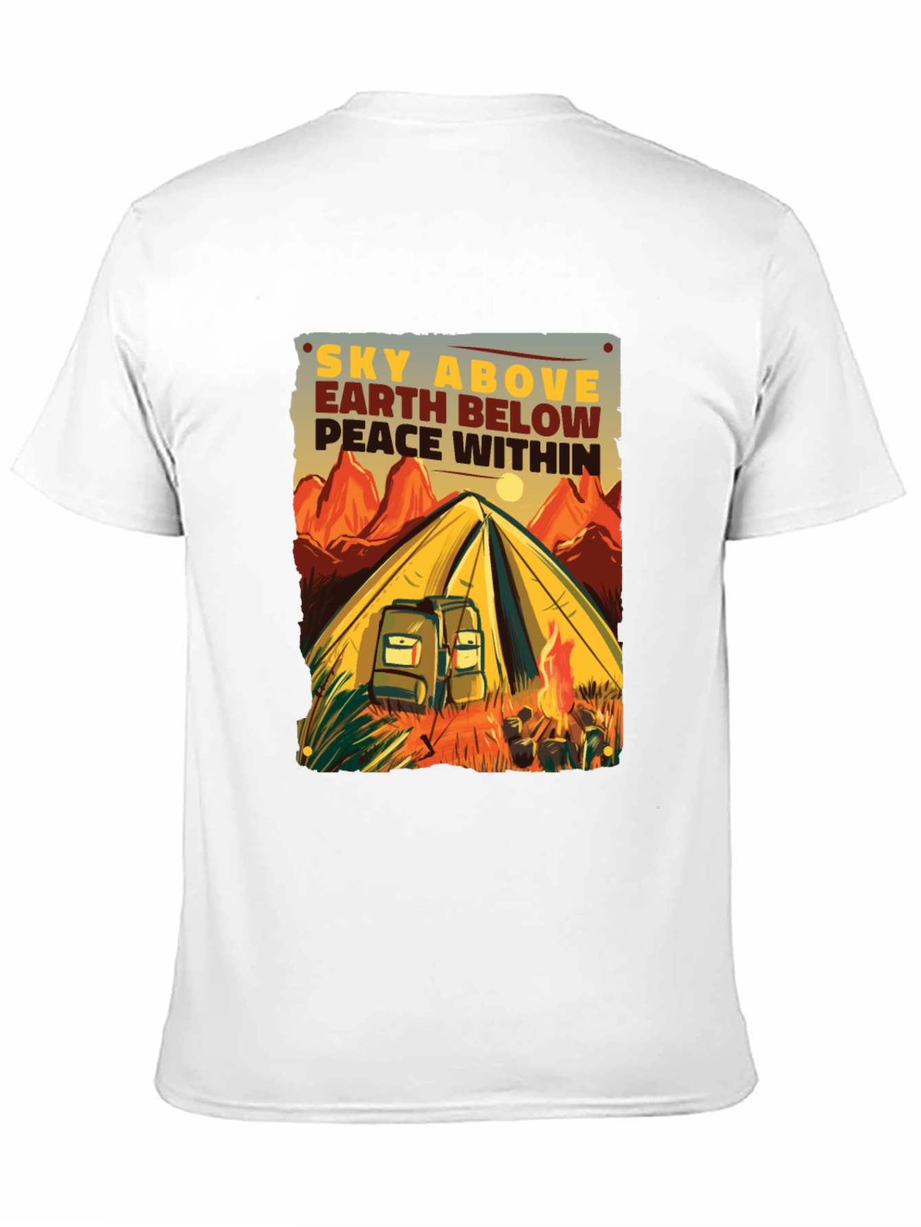 Camping Adventure Graphic Tee - Sky Above