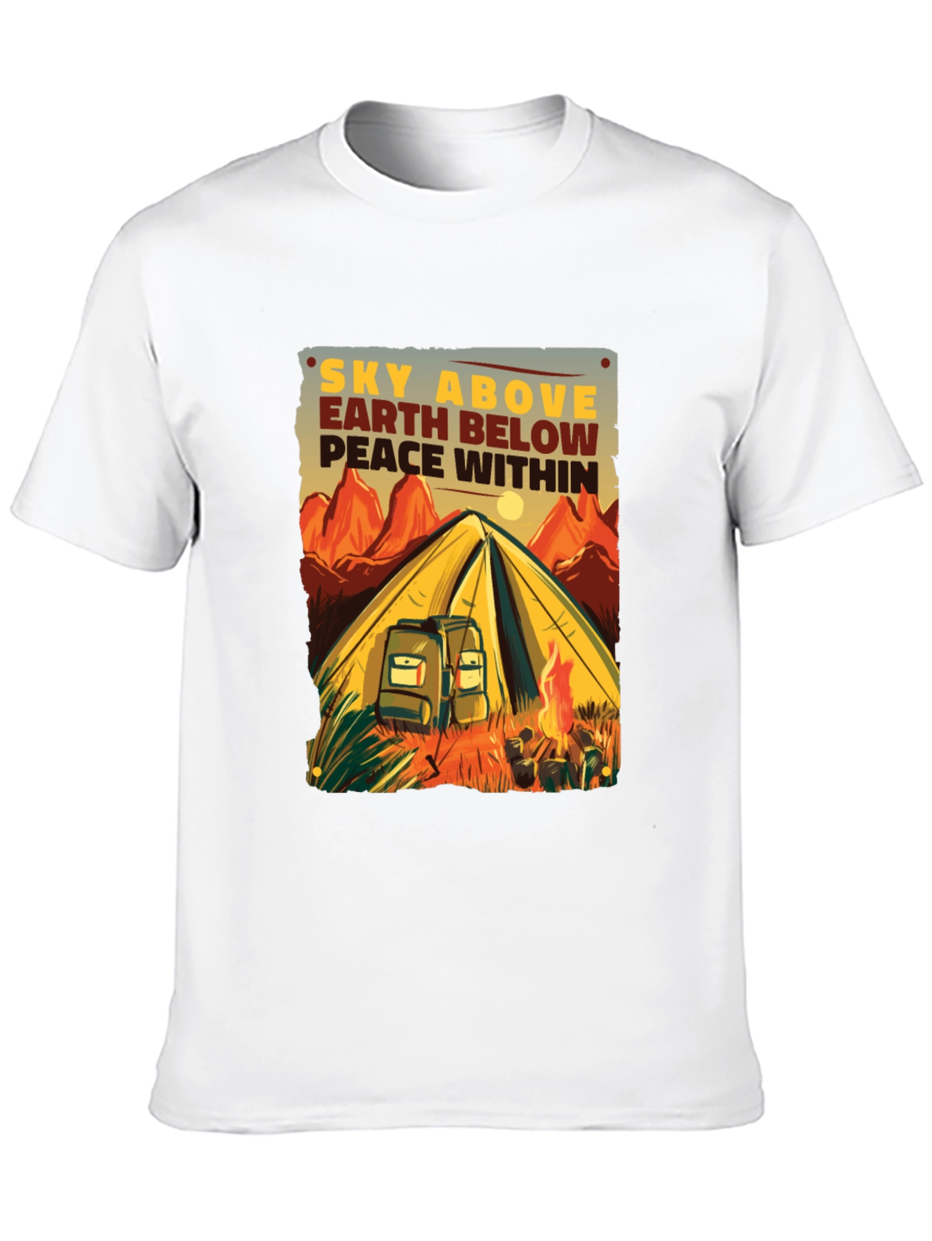 Camping Adventure Graphic Tee - Sky Above