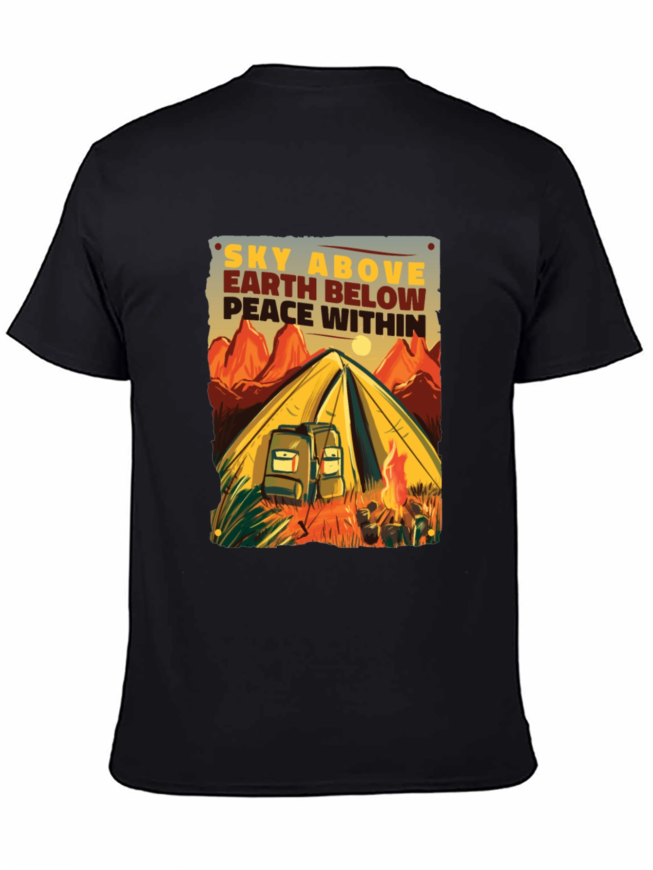 Camping Adventure Graphic Tee - Sky Above