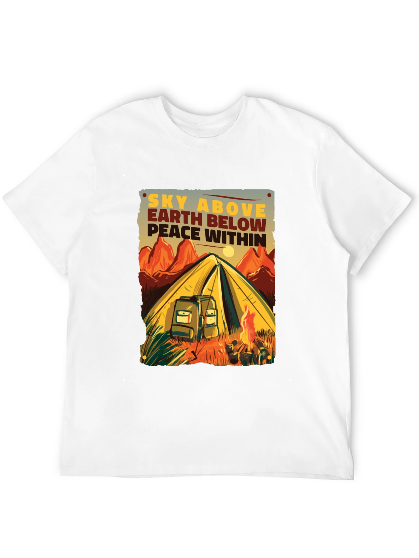 Camping Adventure Graphic Tee - Sky Above