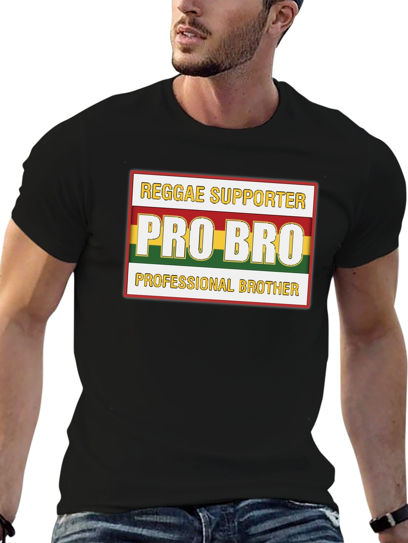 Reggae Pro Bro Black T-Shirt