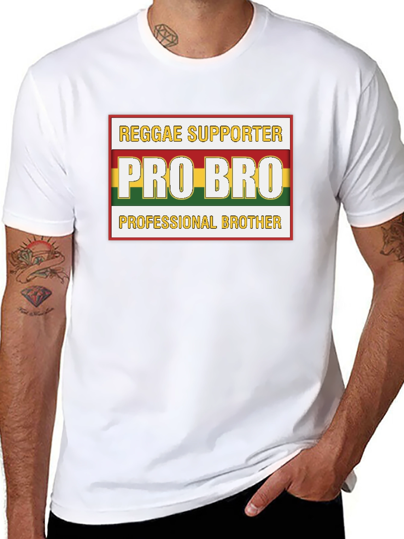 Reggae Pro Bro Black T-Shirt