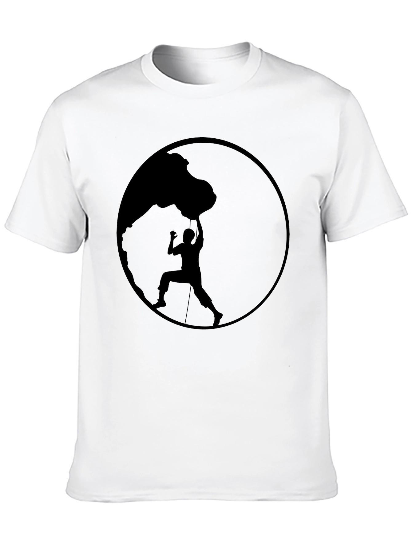 Climbing Silhouette Black Graphic Tee