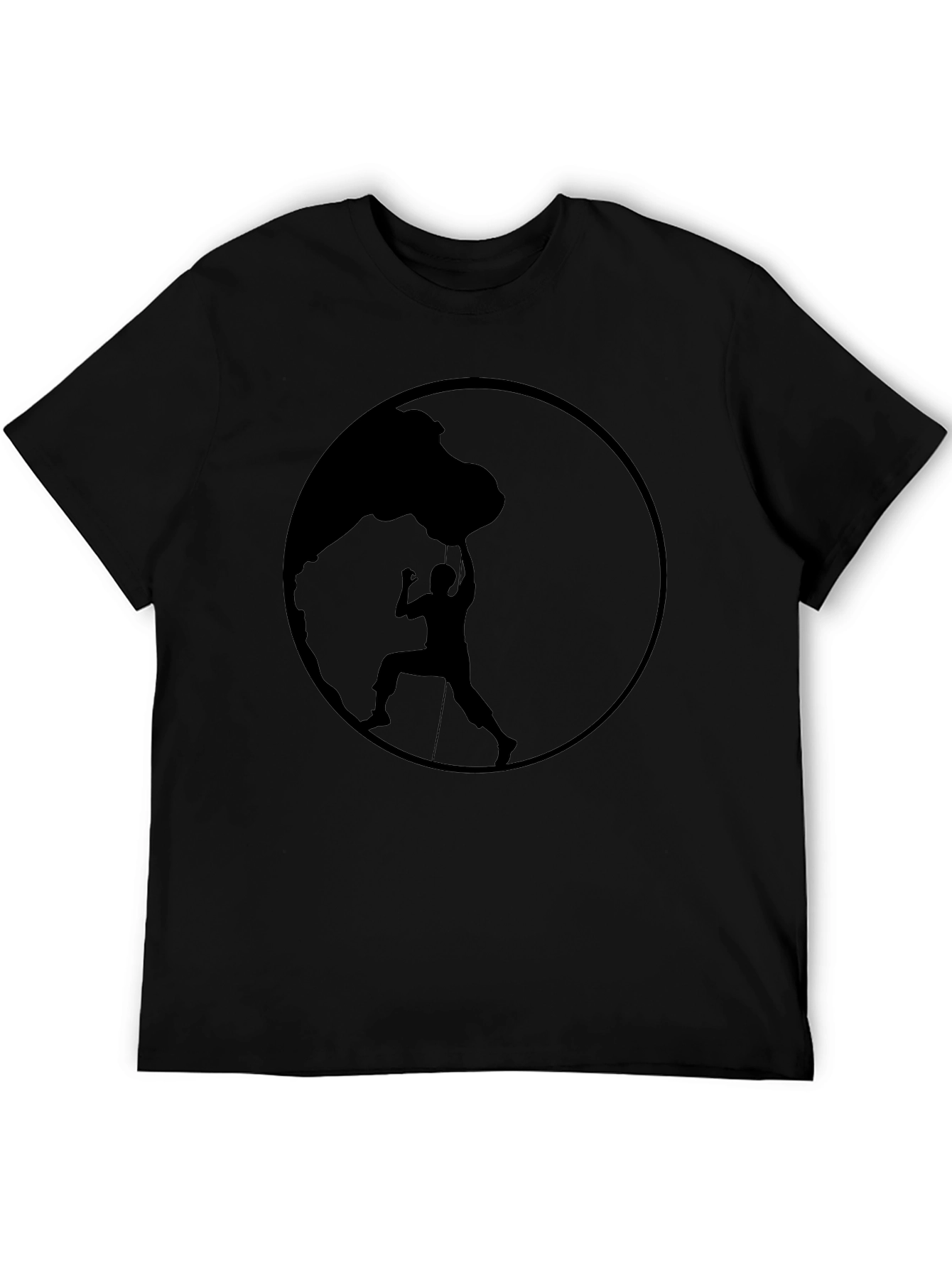 Climbing Silhouette Black Graphic Tee