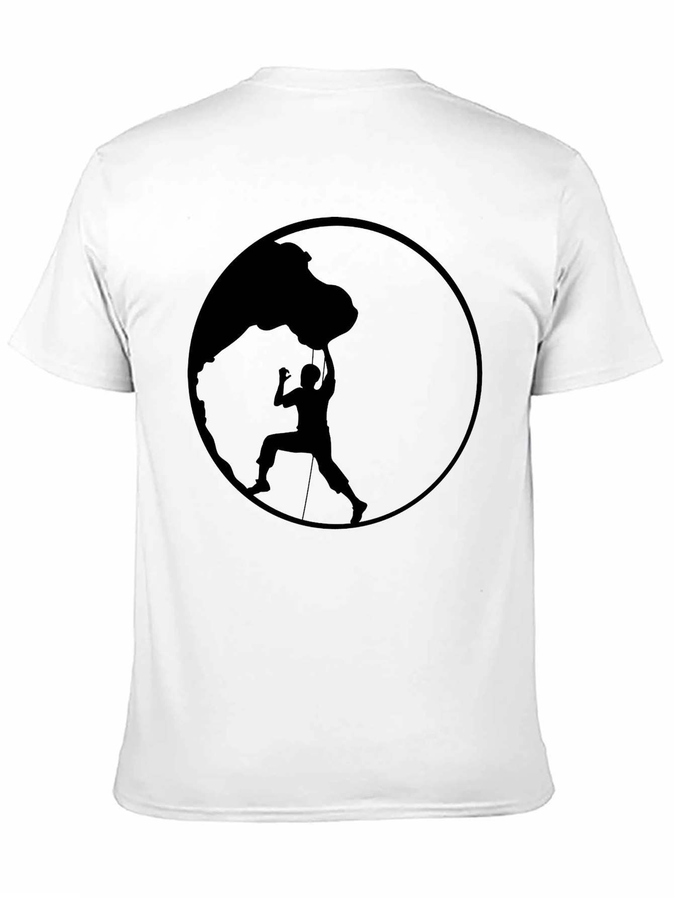 Climbing Silhouette Black Graphic Tee
