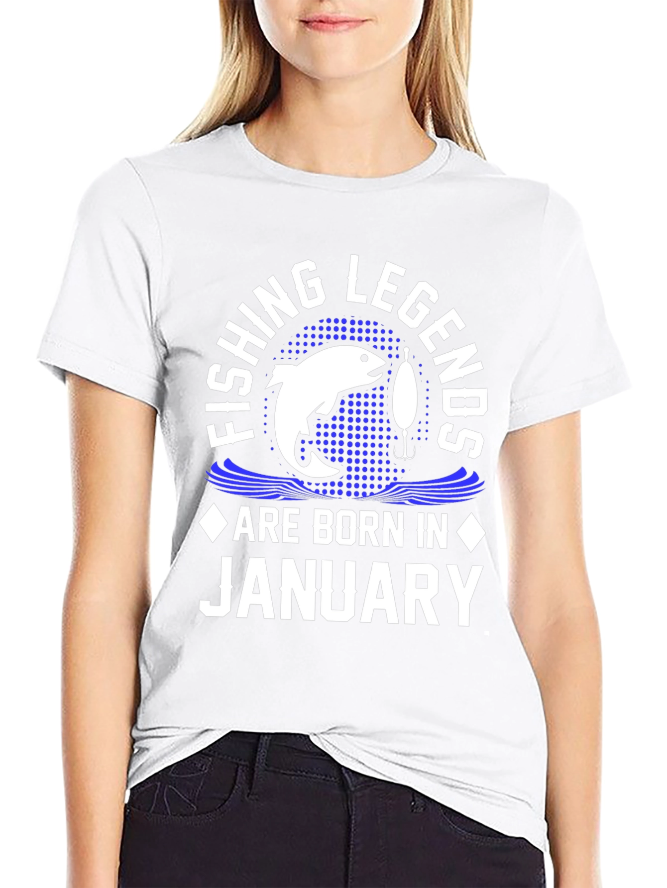 Fishing Legends Born in January - Graphic T-Shirt