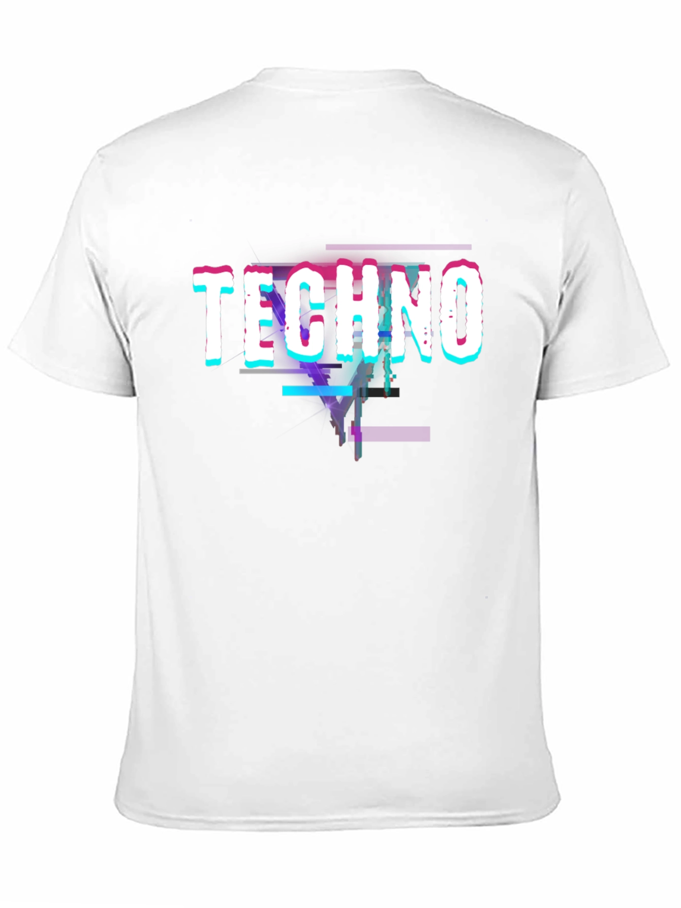 Techno Glitch Black T-Shirt