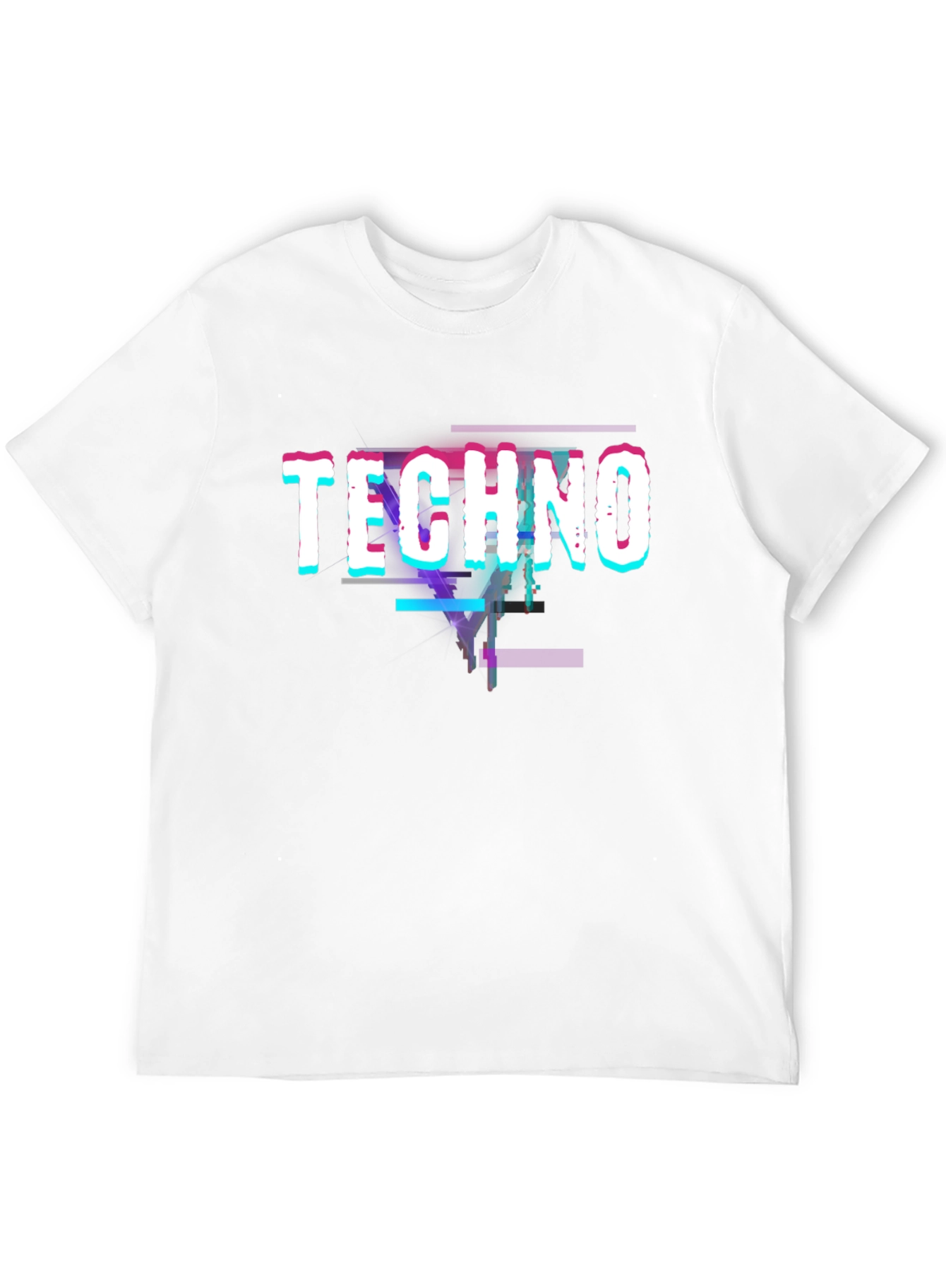 Techno Glitch Black T-Shirt