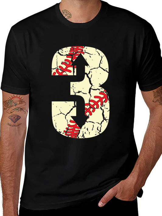 Baseball Number 3 T-Shirt