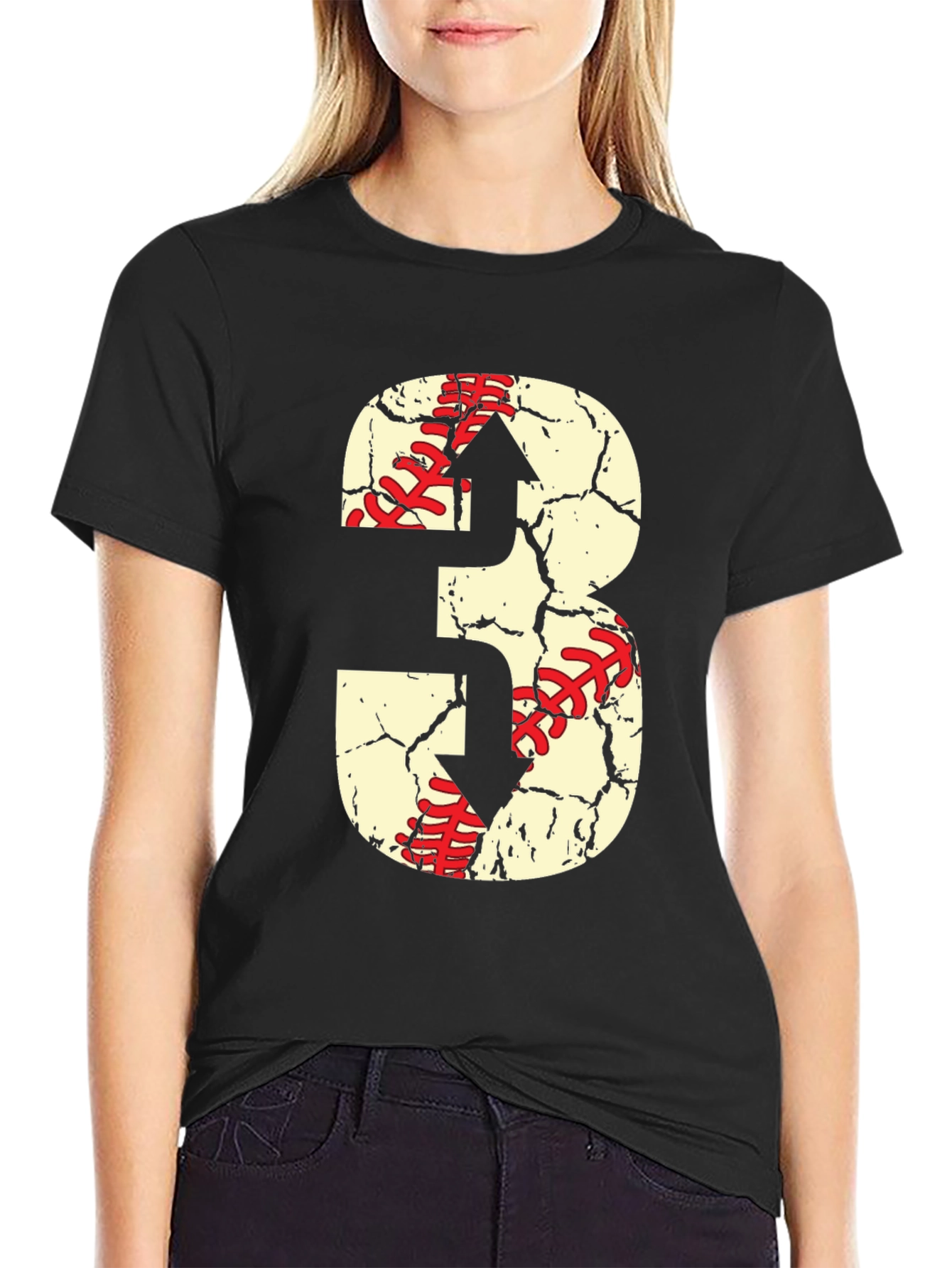 Baseball Number 3 T-Shirt