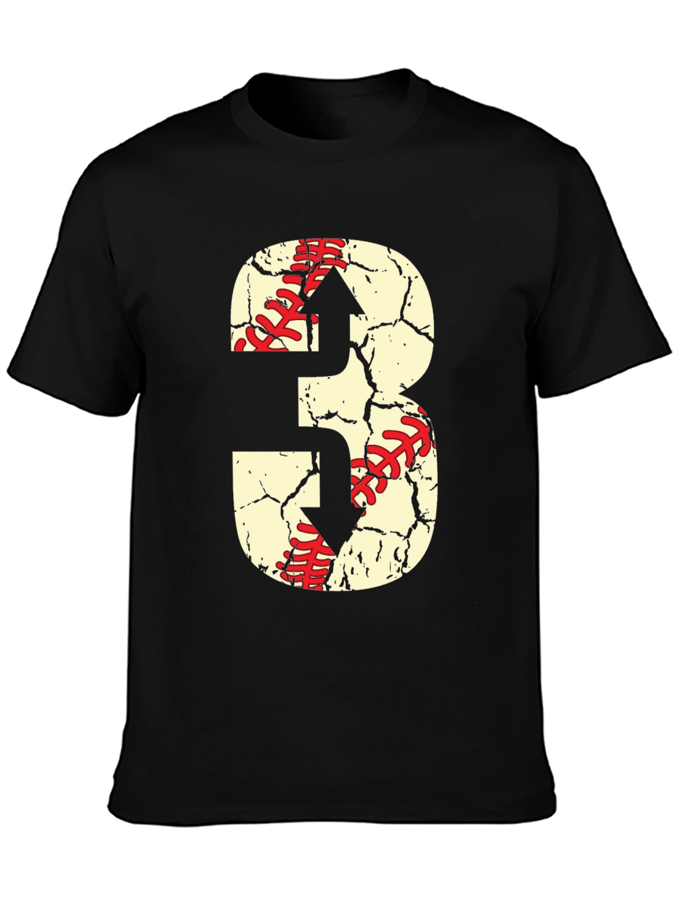 Baseball Number 3 T-Shirt