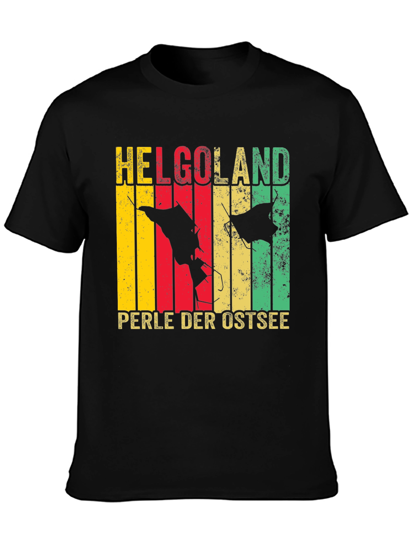 Helgoland Isle Retro Tee - Perle Der Ostsee Shirt